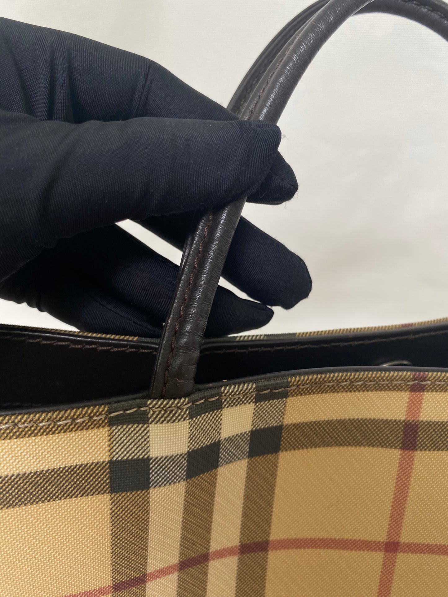 BURBERRY Vintage London Nova Check Tote Bag