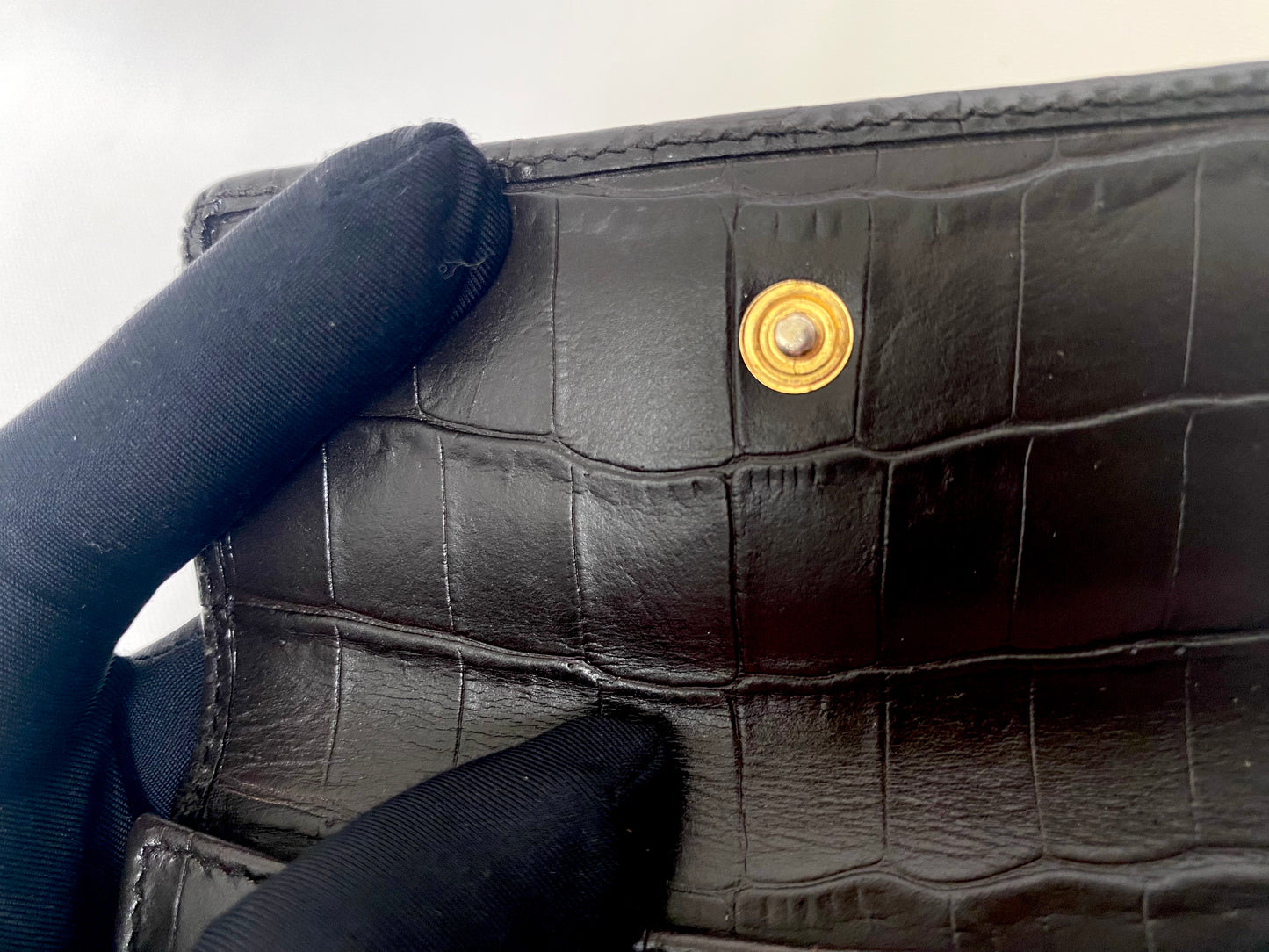 Salvatore Ferragamo Vera Croc Wallet