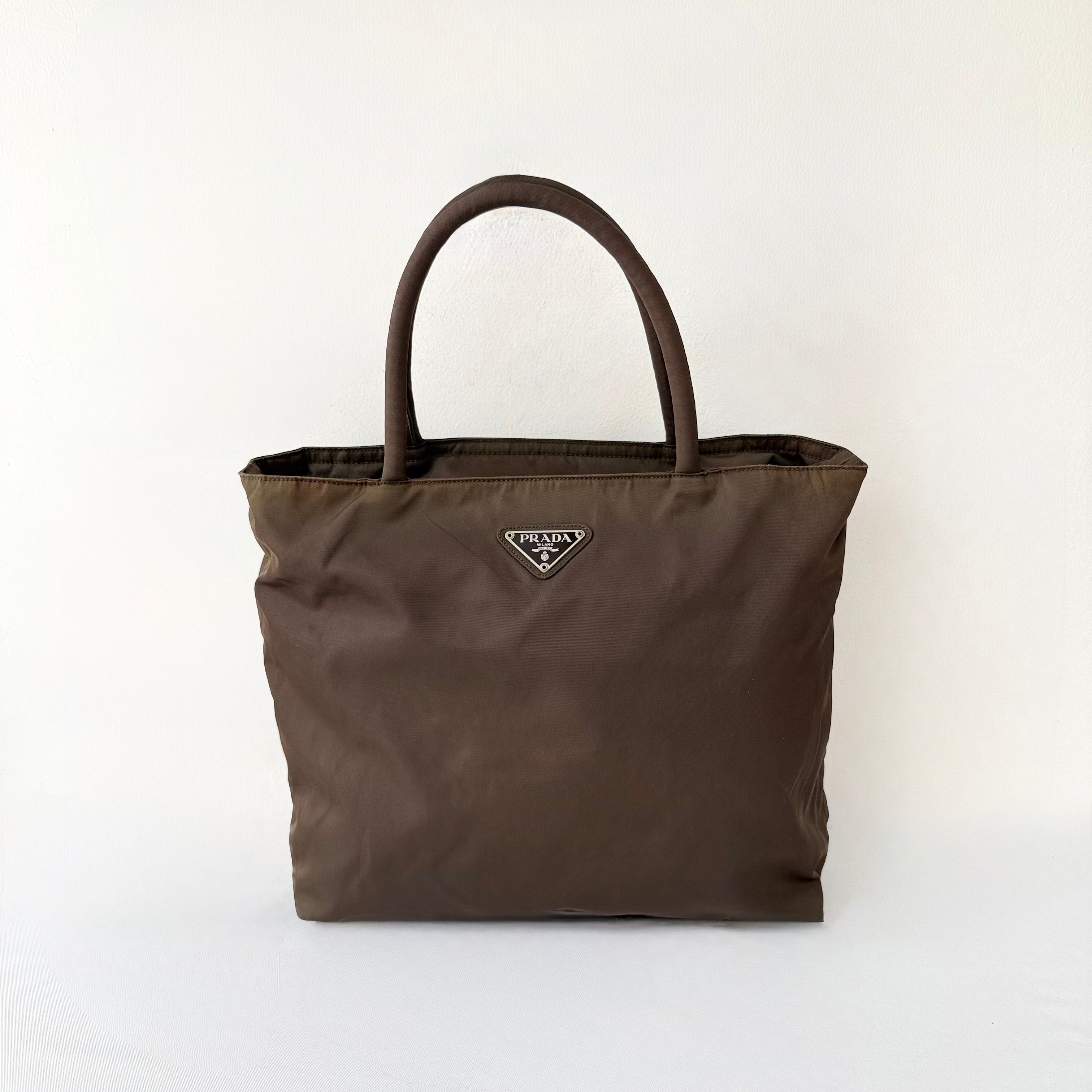 Prada Brown Tessuto City Tote