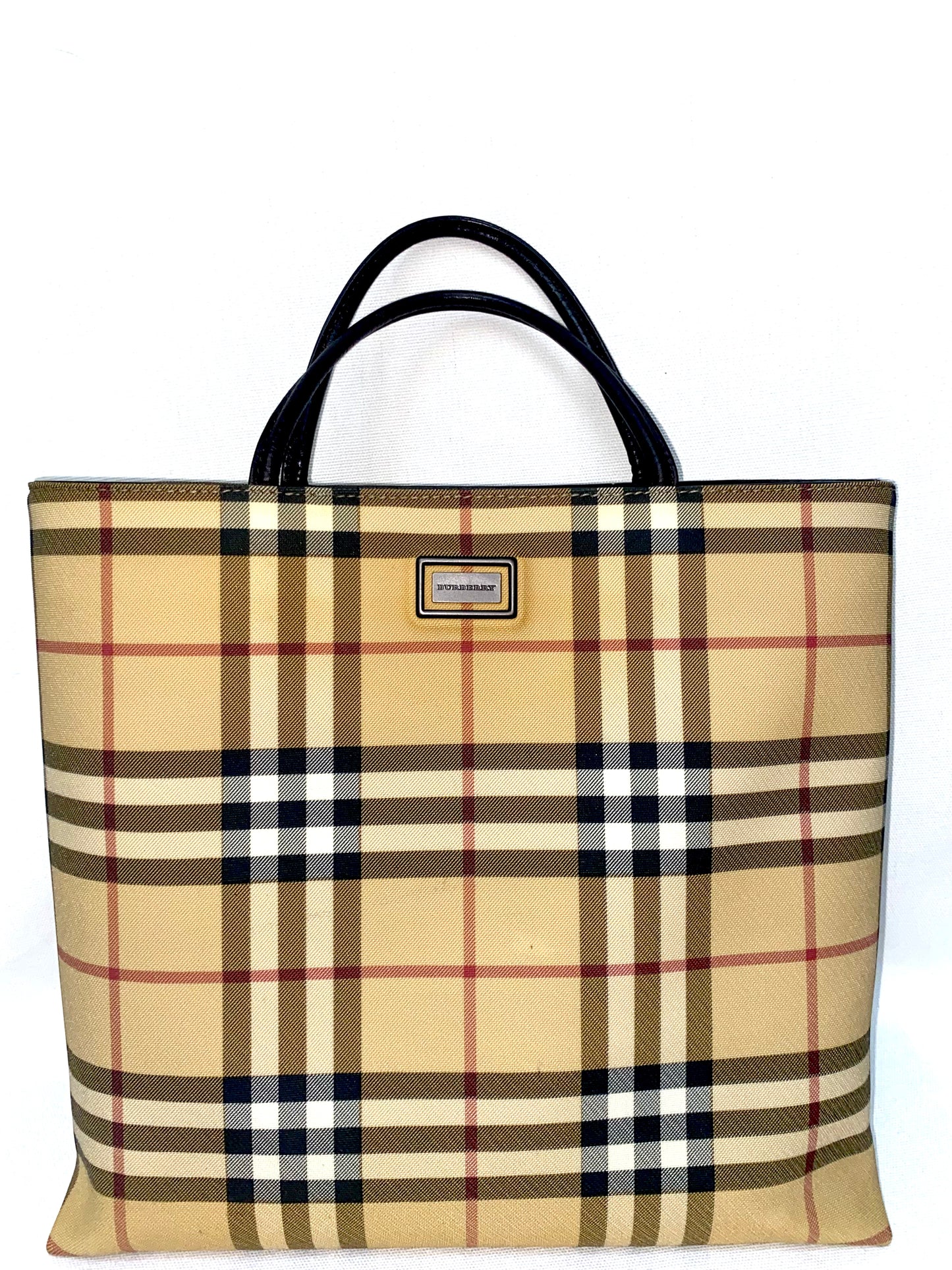 BURBERRY Vintage London Nova Check Tote Bag