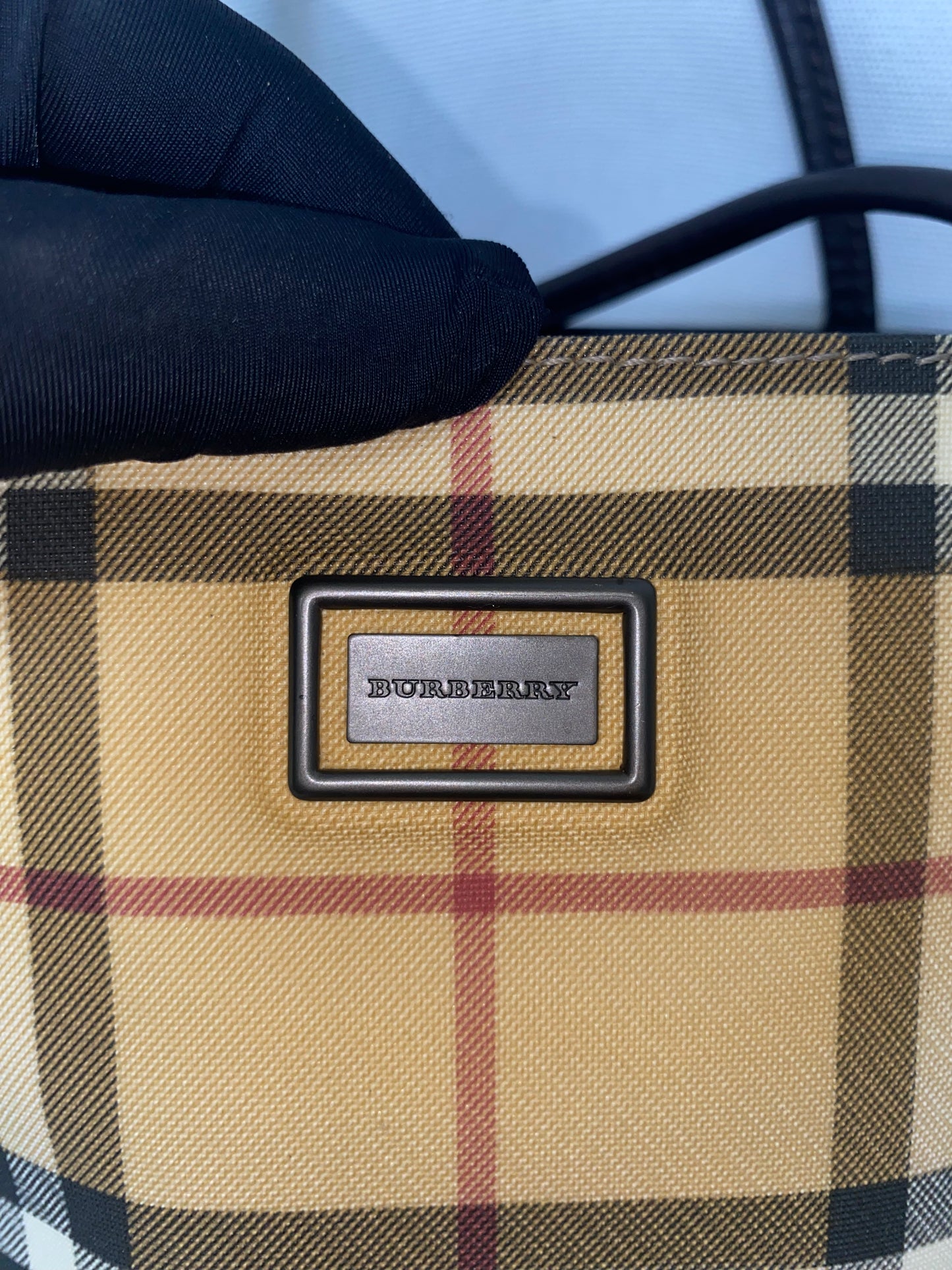 BURBERRY Vintage London Nova Check Tote Bag