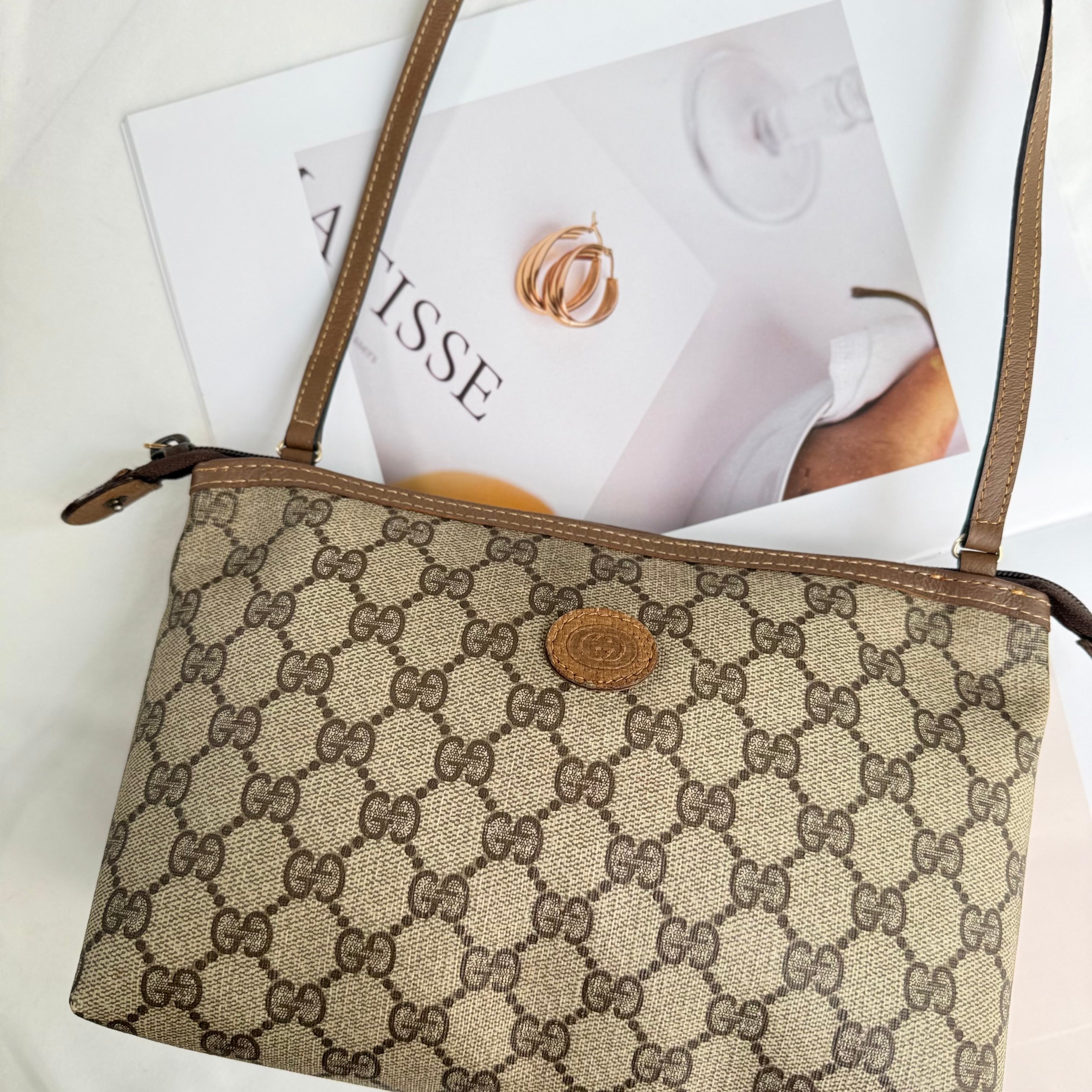 Gucci GG Monogram Brown Pochette