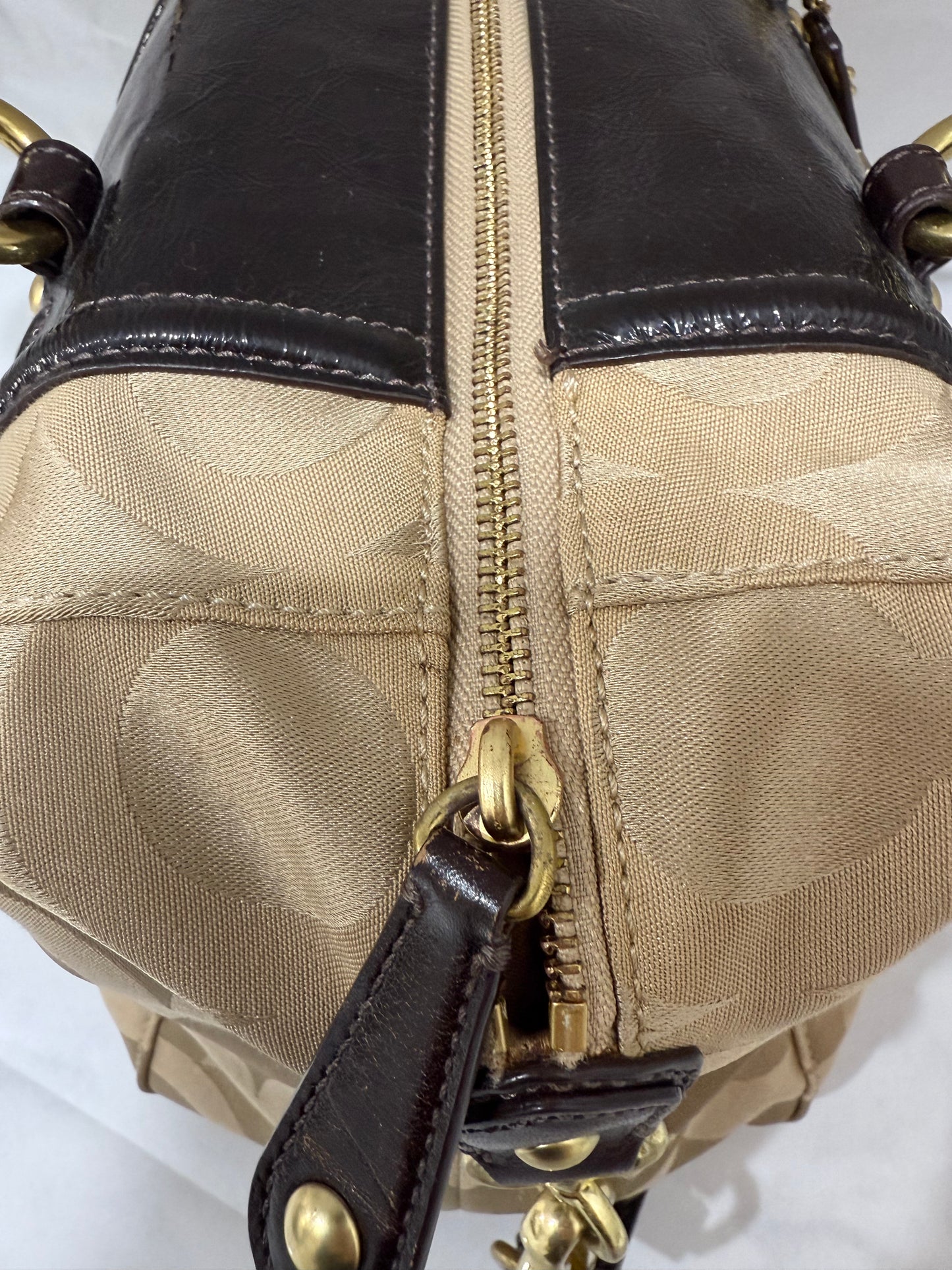 Coach Madison Signature Sabrina Satchel Bag