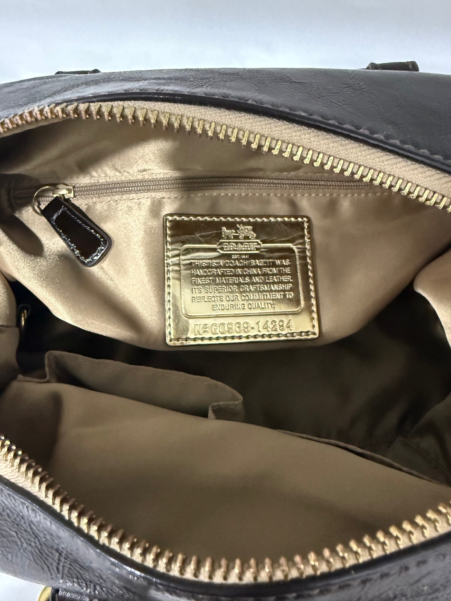 Coach Madison Signature Sabrina Satchel Bag