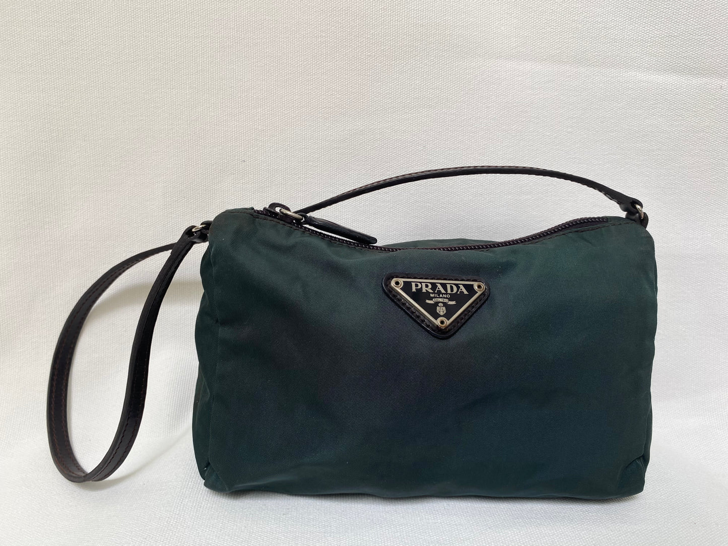 PRADA Pouch Nylon Green