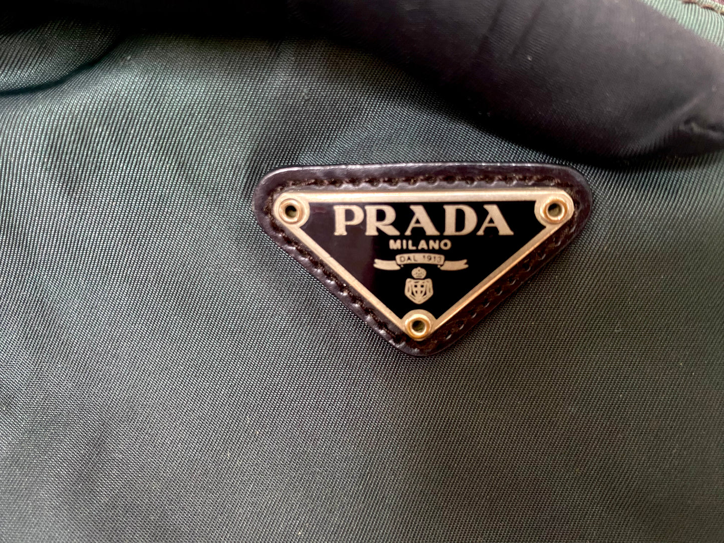 PRADA Pouch Nylon Green