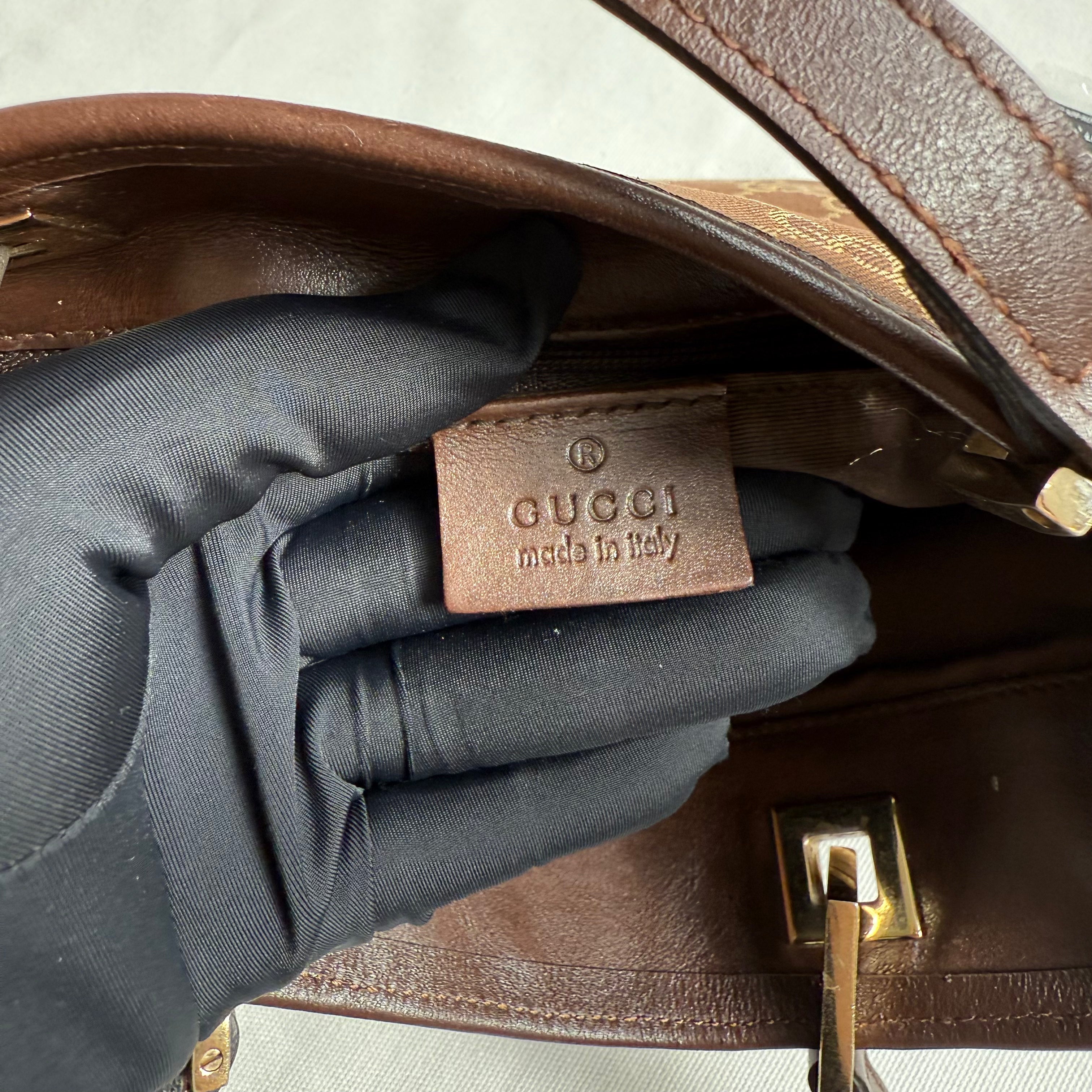 Gucci GG Brown Canvas Tote Bag