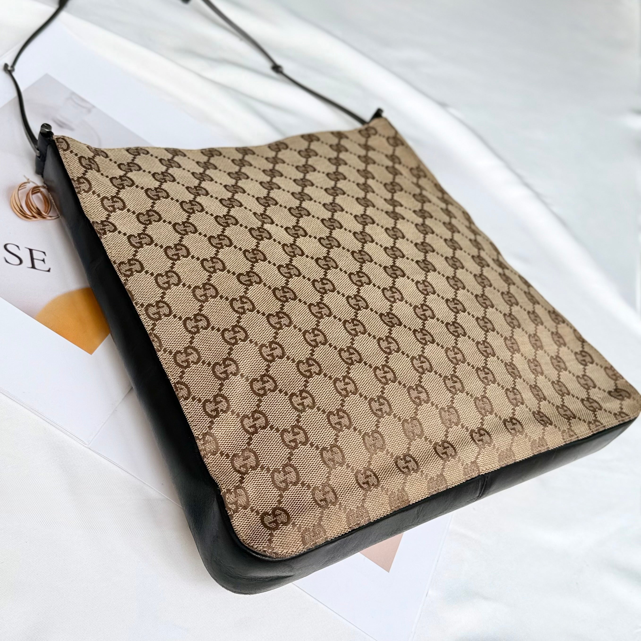 Gucci Brown GG Canvas Shoulder Bag