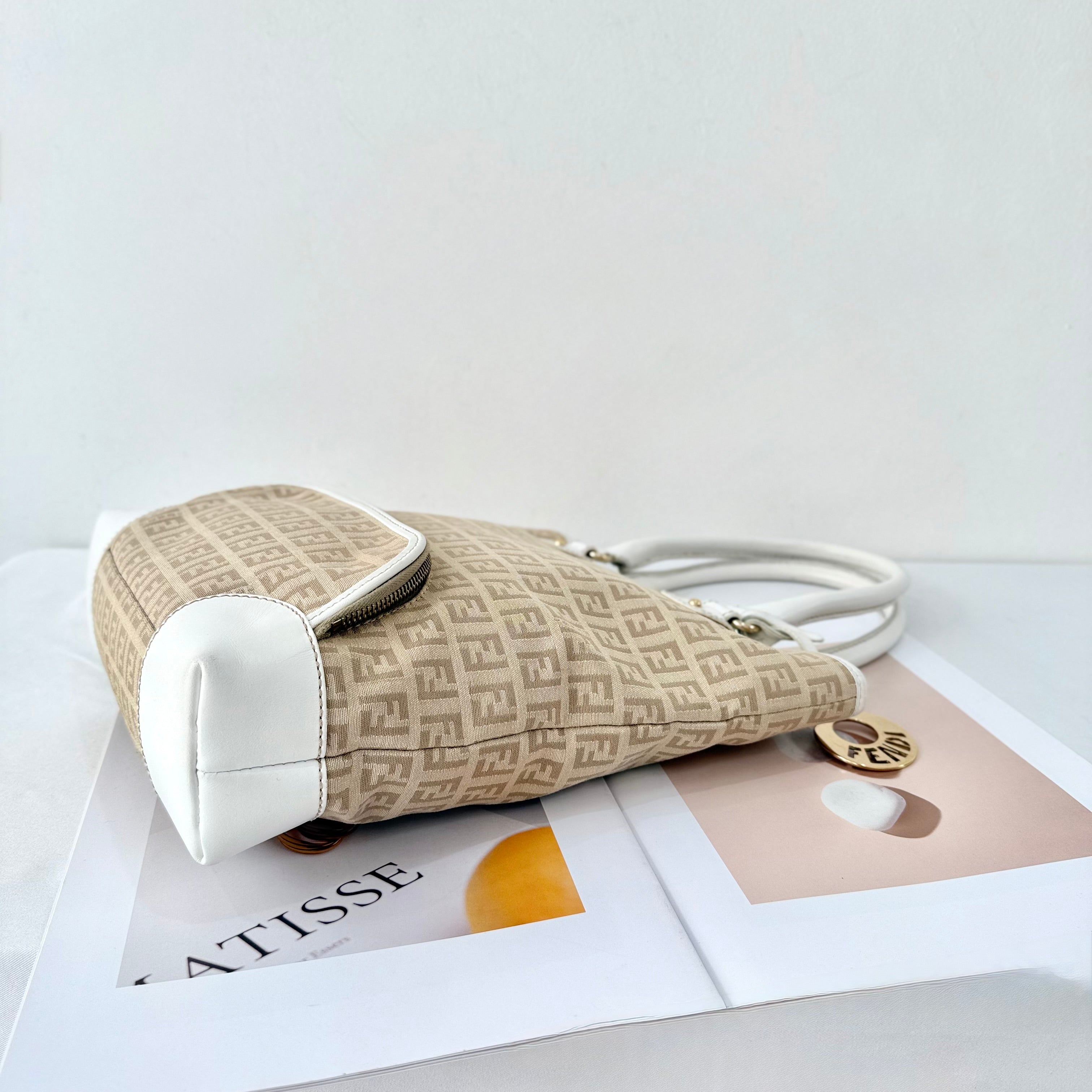 Fendi Zucchino FF Tote Bag