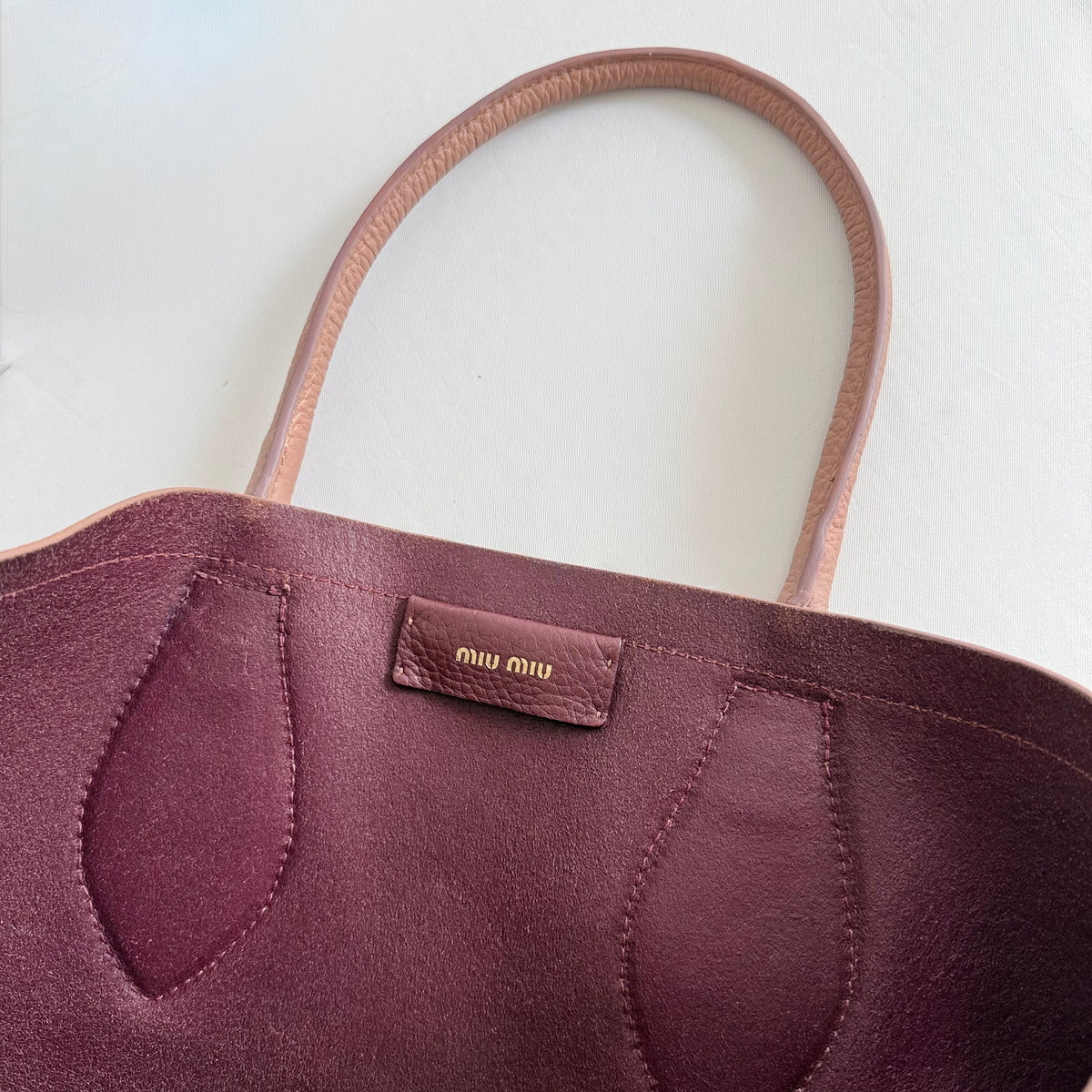 Miu Miu Brown Leather Tote Bag