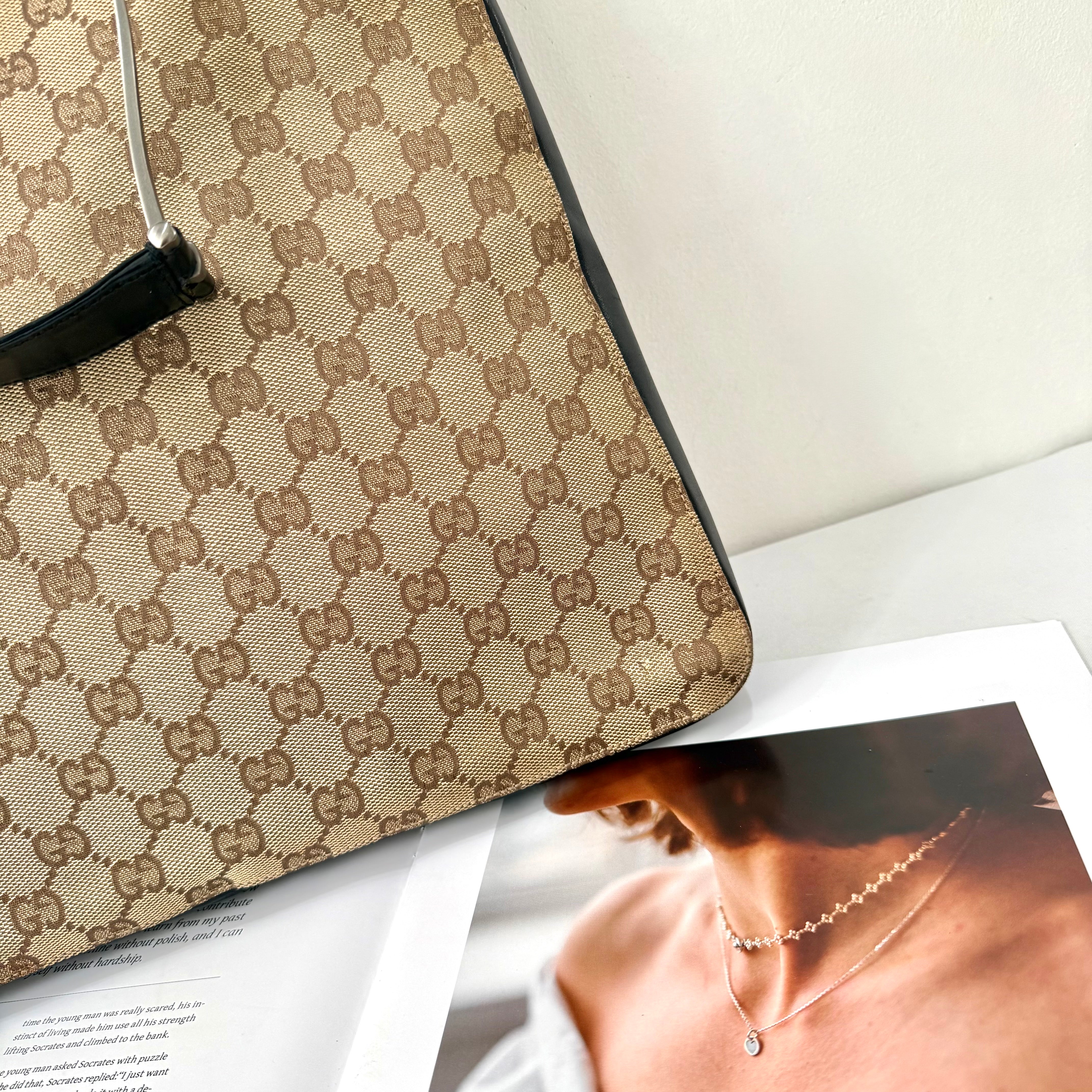 Gucci Brown GG Canvas Shoulder Bag