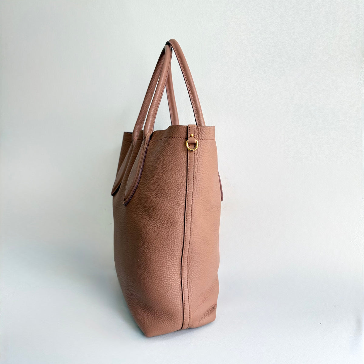 Miu Miu Brown Leather Tote Bag