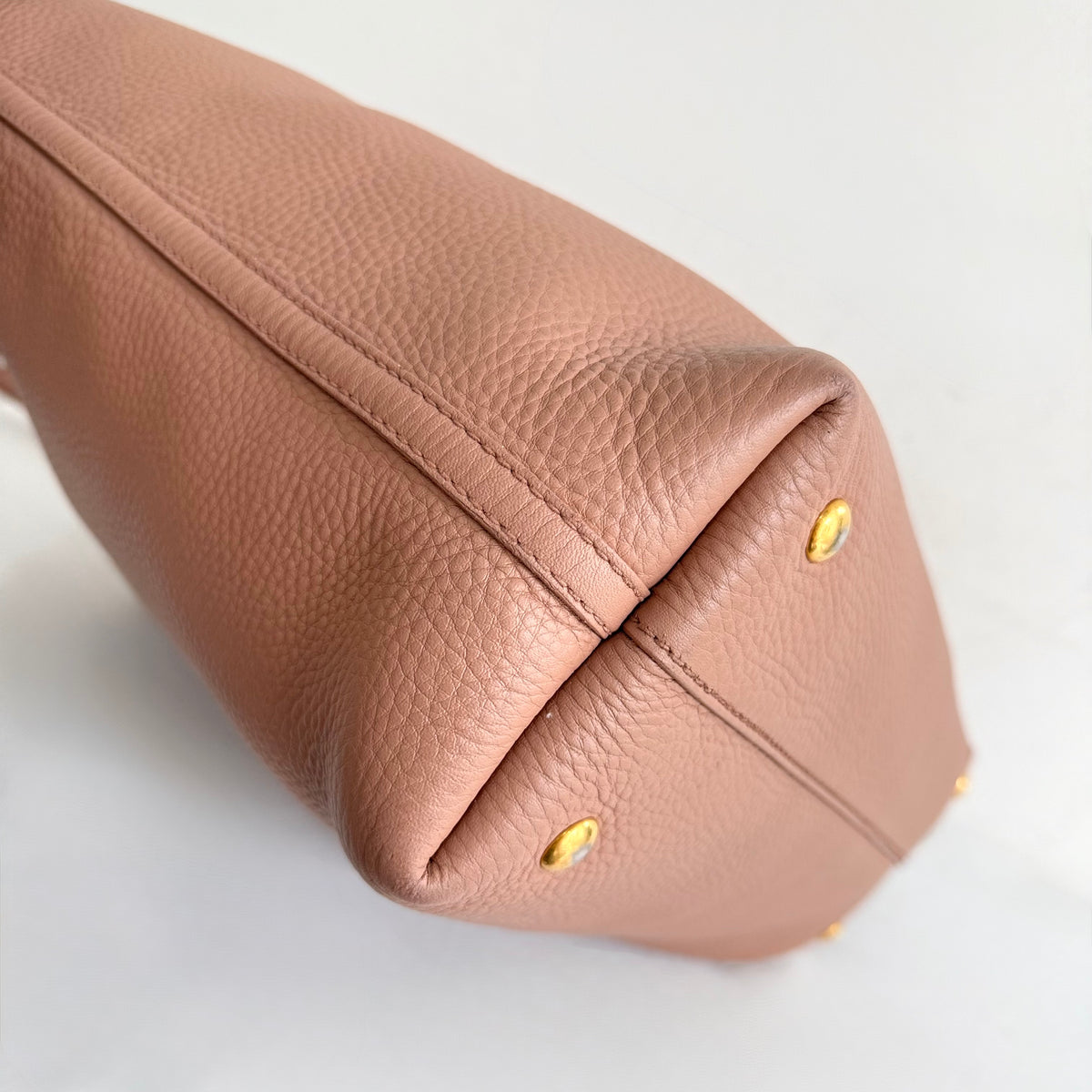 Miu Miu Brown Leather Tote Bag