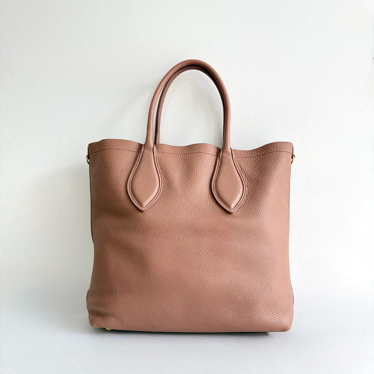 Miu Miu Brown Leather Tote Bag