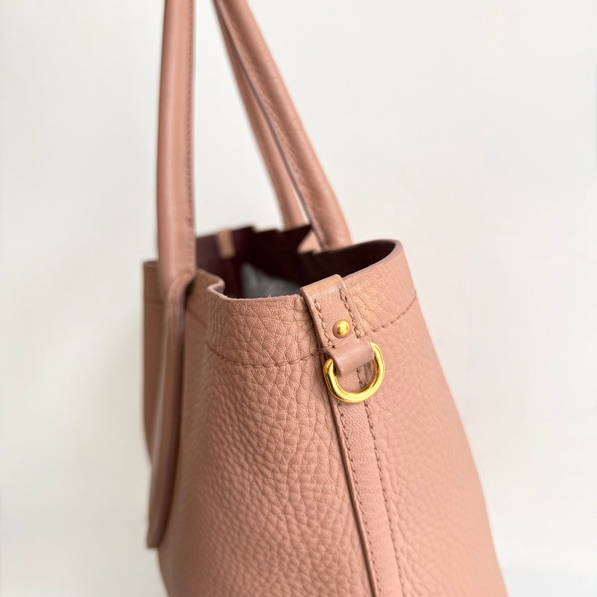 Miu Miu Brown Leather Tote Bag