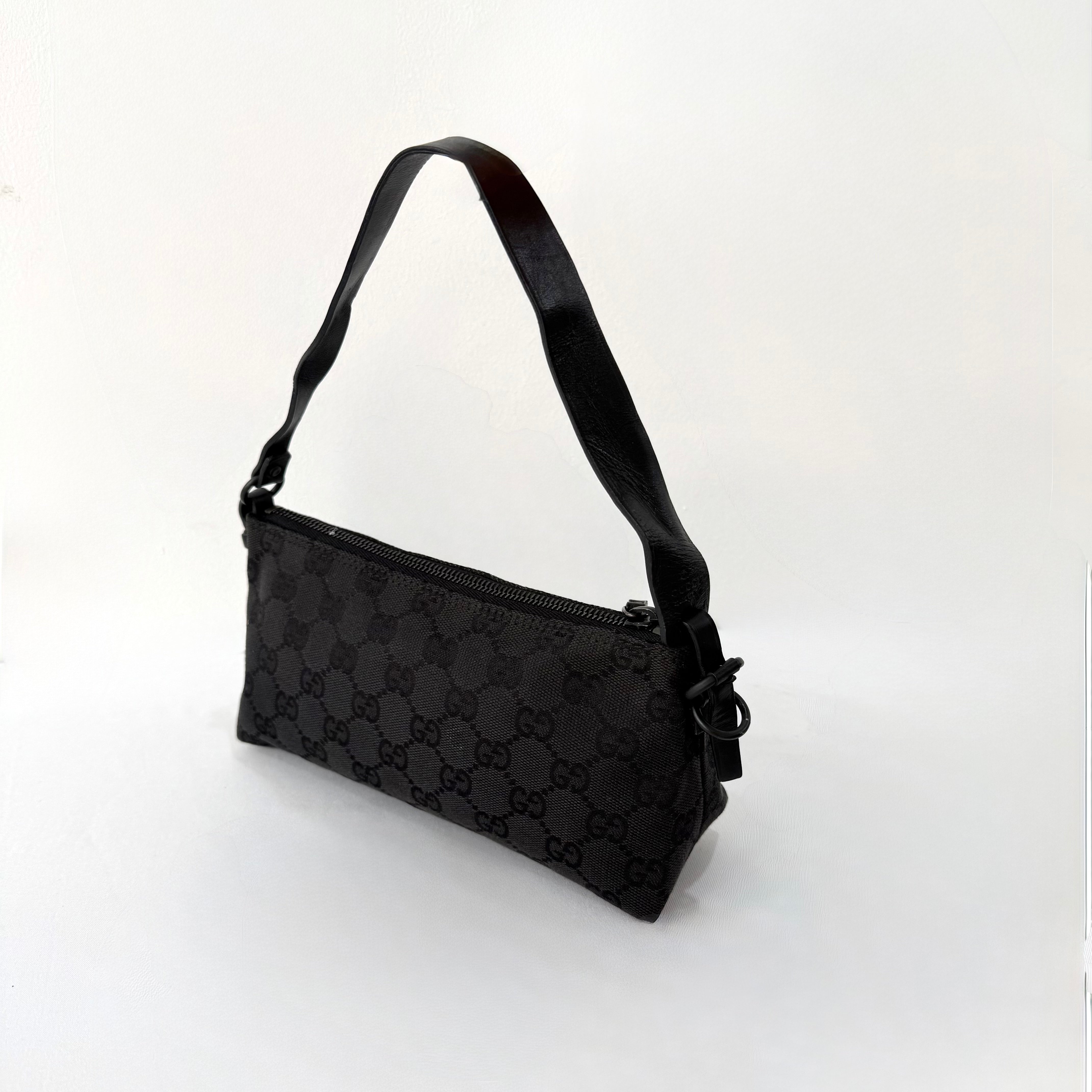 Gucci Black Monogram Pochette