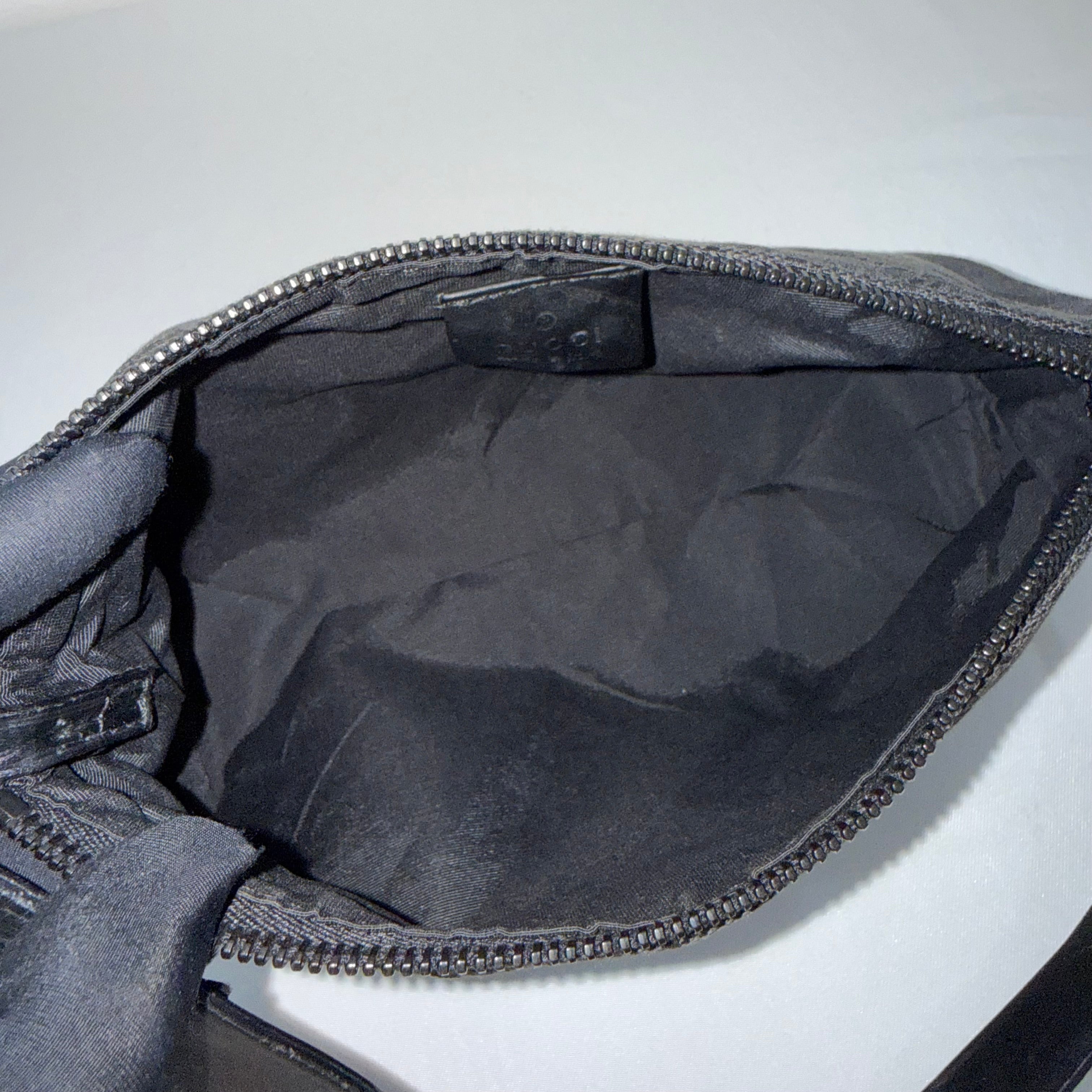 Gucci Black Monogram Pochette
