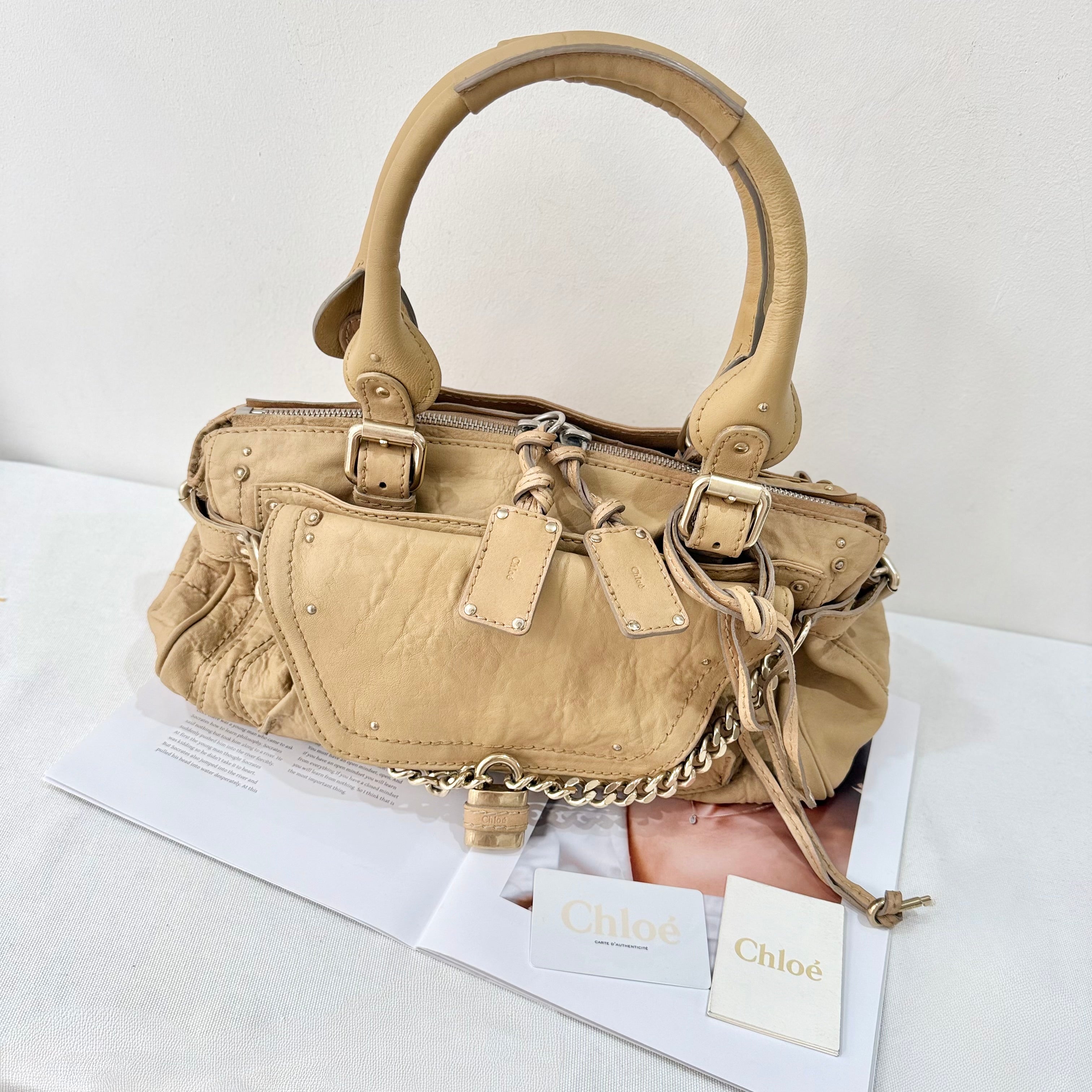 Chloe Brown Paddigton Capsule Leather Shoulder Bag