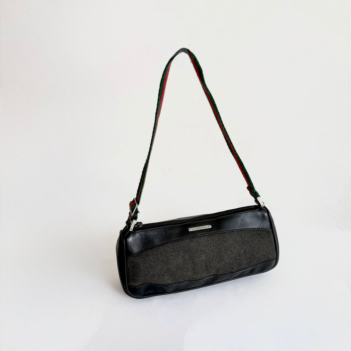 Gucci Denim Web shoulder bag