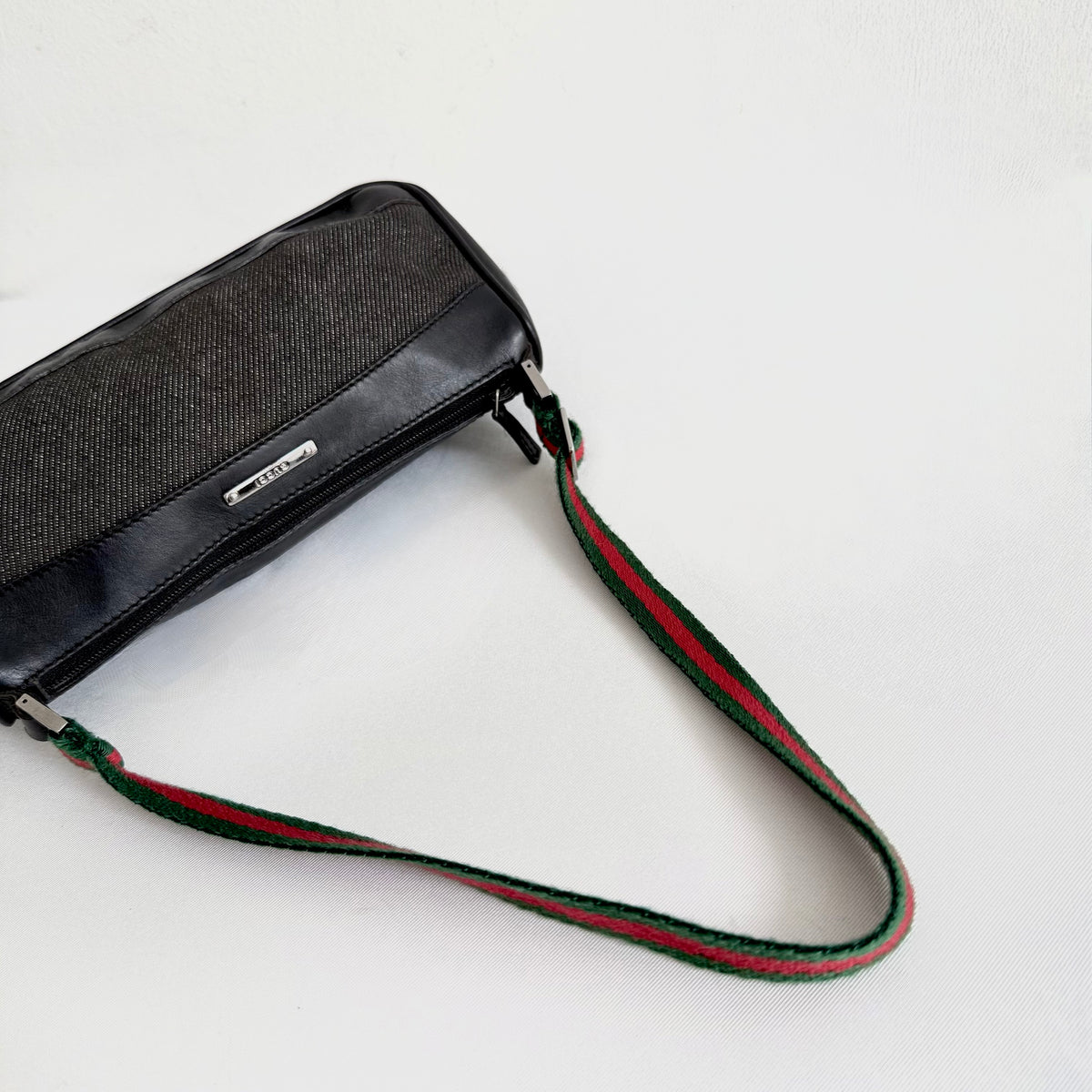 Gucci Denim Web shoulder bag