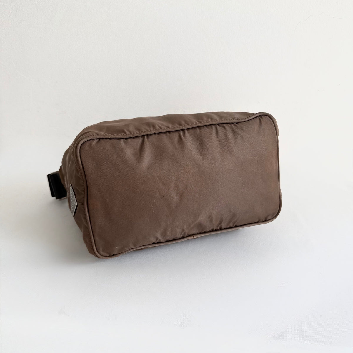 Prada Brown Nylon Hobo Bag
