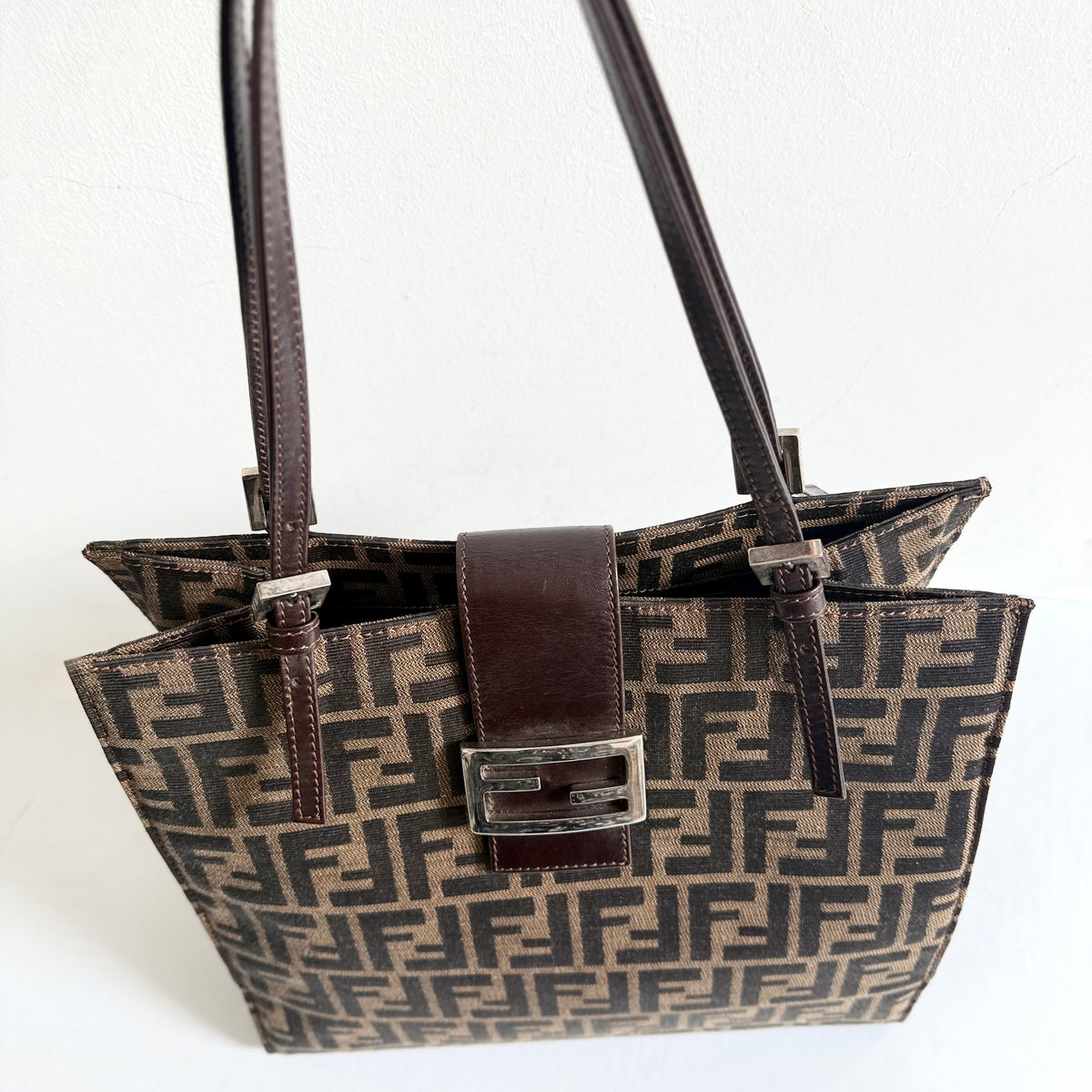 Fendi FF Monogram Baguette Tote Bag