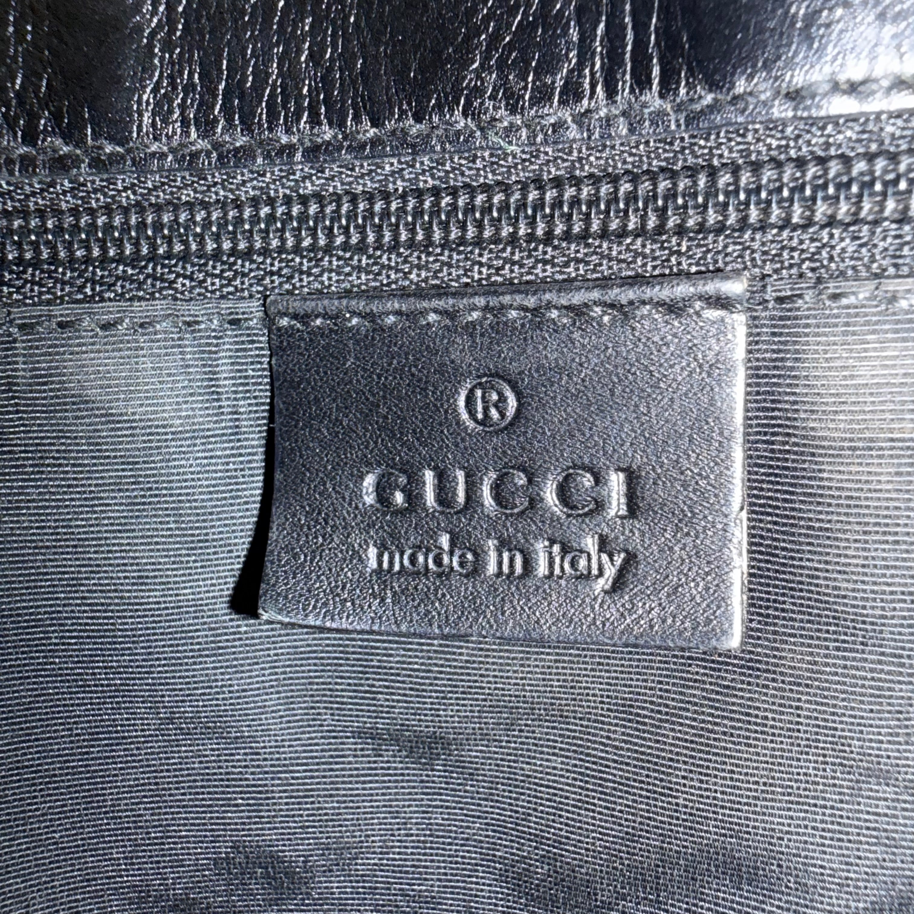 Gucci Black GG Canvas Shoulder Bag