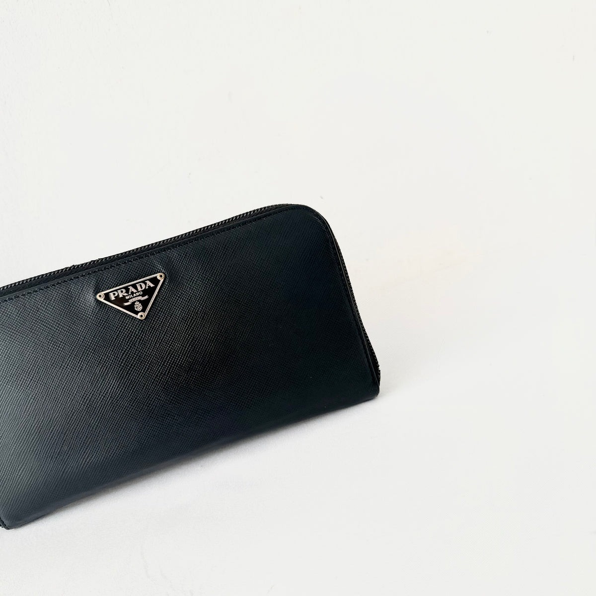 Prada Black Saffiano Leather Wallet