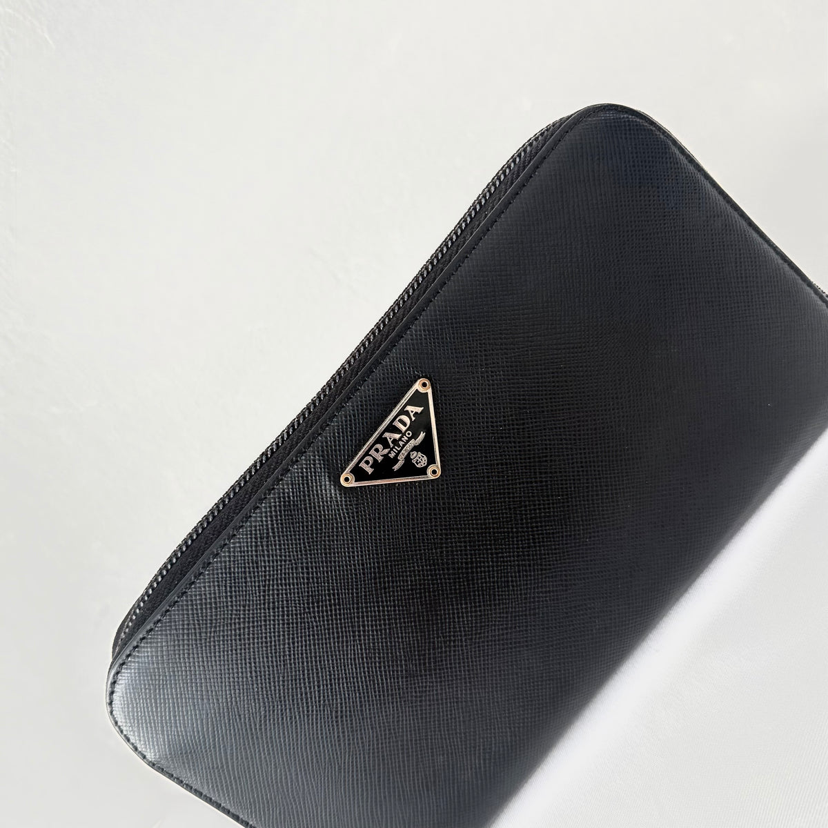 Prada Black Saffiano Leather Wallet