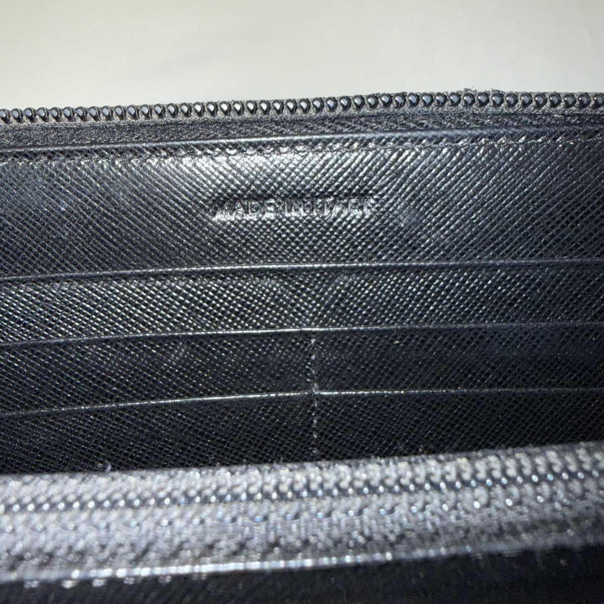 Prada Black Saffiano Leather Wallet