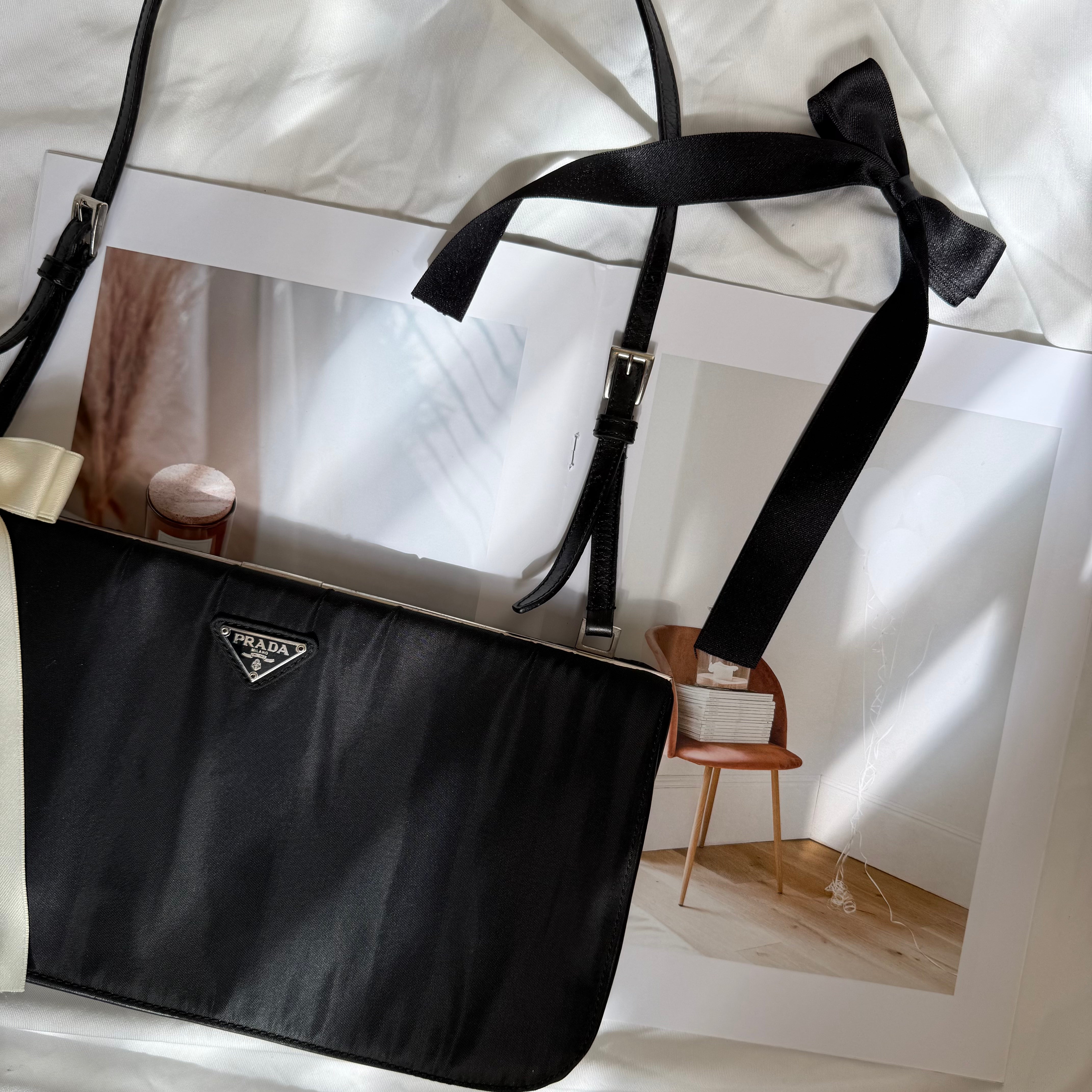Prada Tessuto Nylon Shoulder Bag