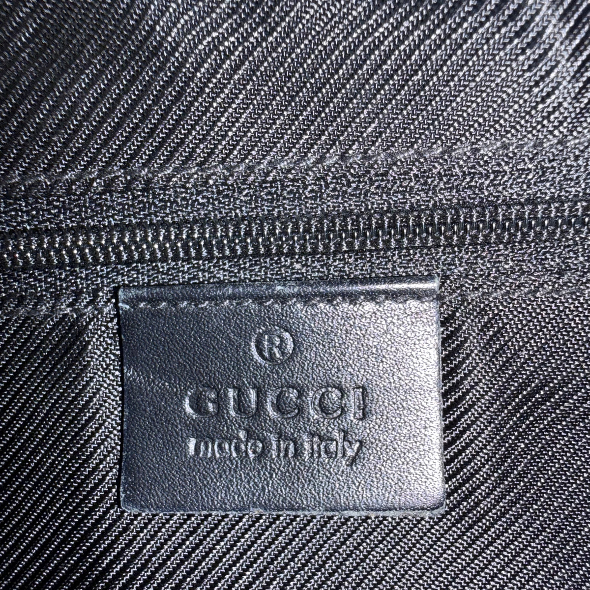 Gucci Black Monogram GG Canvas Shoulder Bag