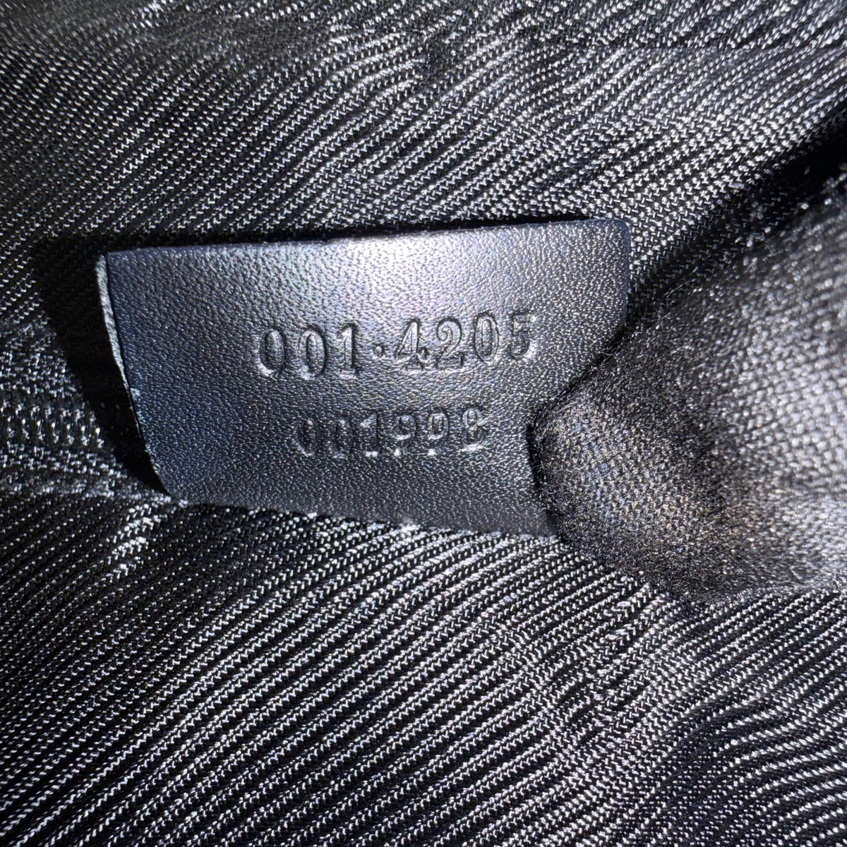 Gucci Black Monogram GG Canvas Shoulder Bag