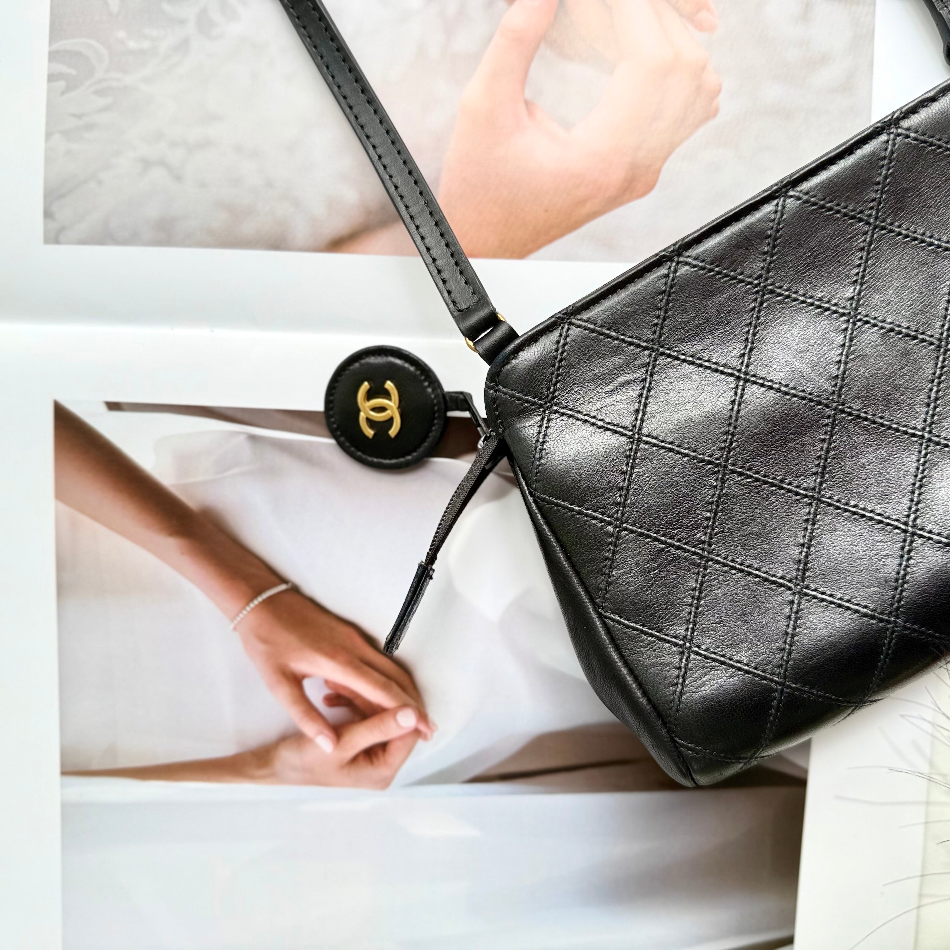 CHANEL CC Quilted Shoulder Bag