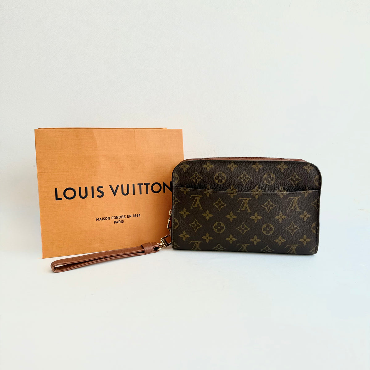 Louis Vuitton Monogram Canvas Orsay Clutch Bag