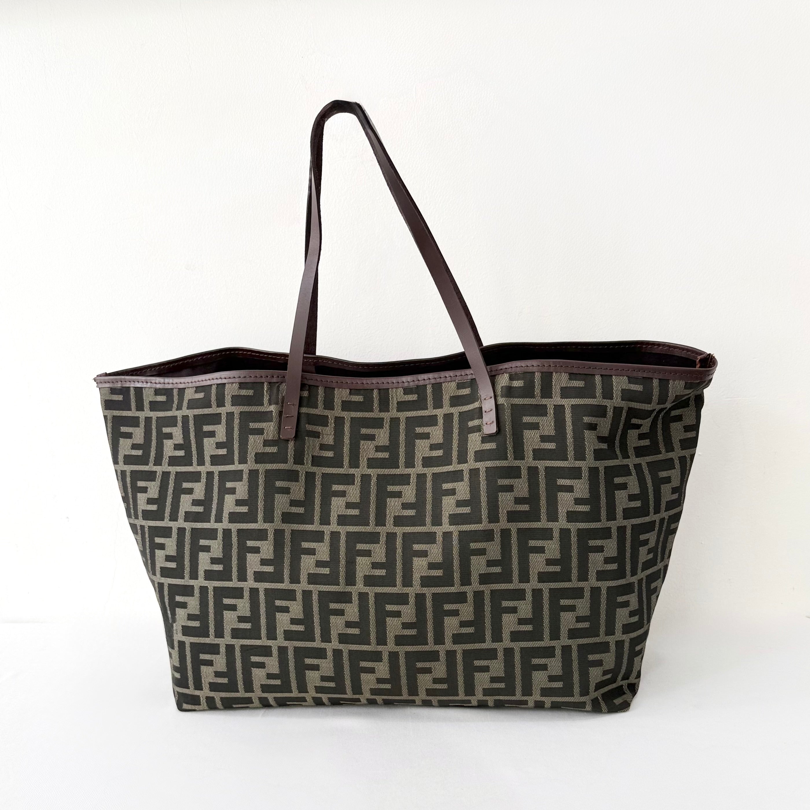 Fendi Brown Zucca Canvas Tote