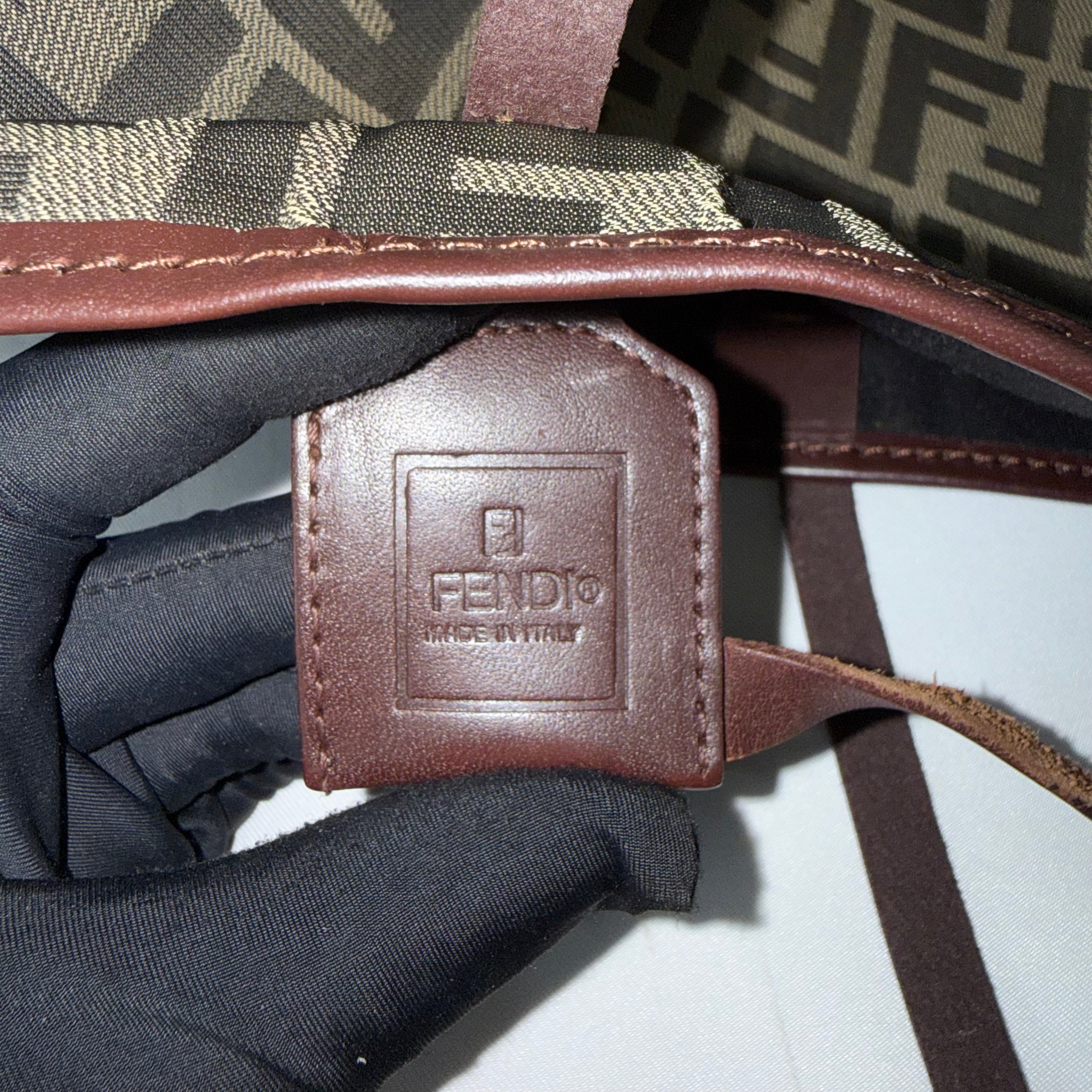 Fendi Brown Zucca Canvas Tote
