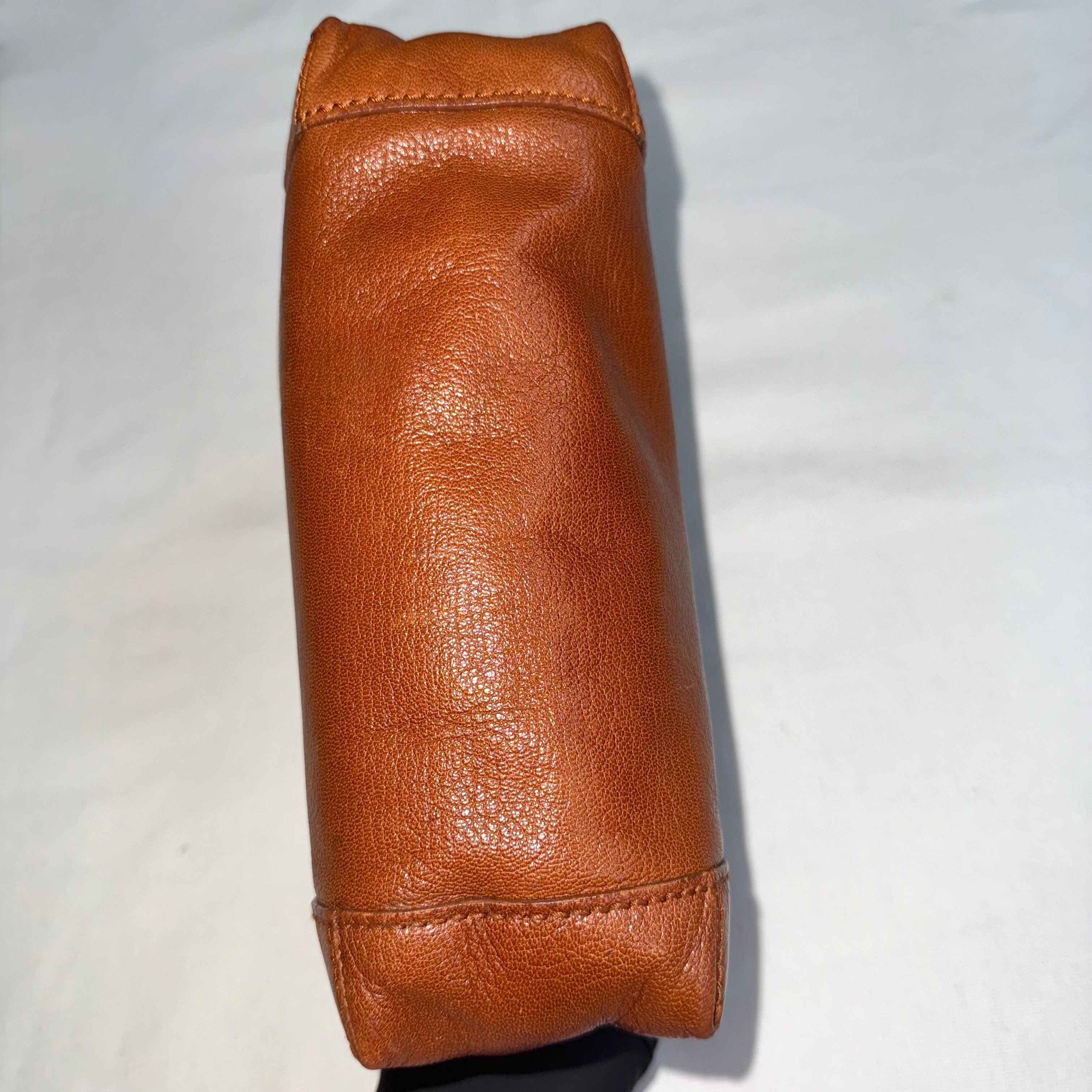Gucci Vintage Brown Leather Shoulder Bag