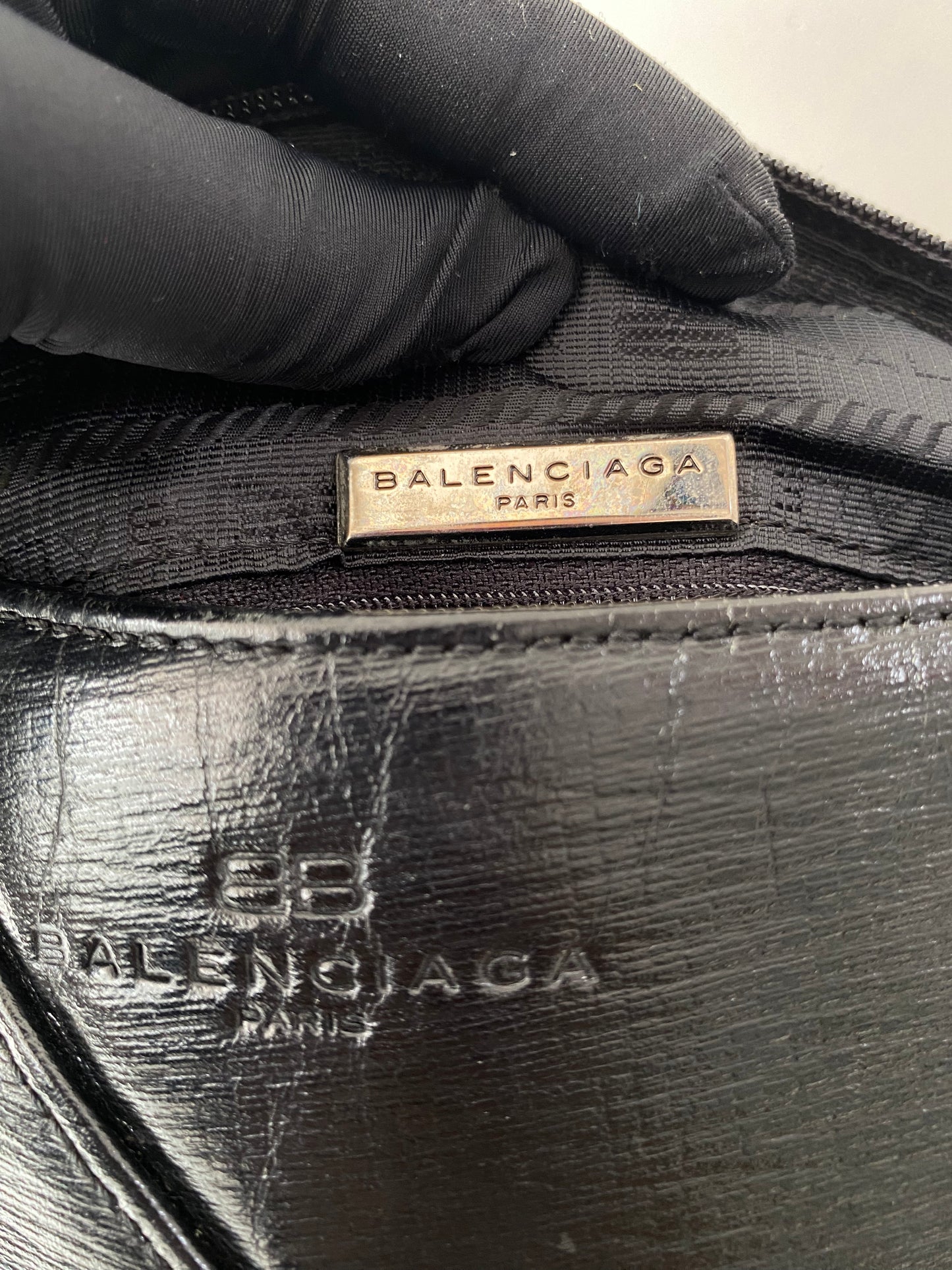Balenciaga Black Leather Handbag
