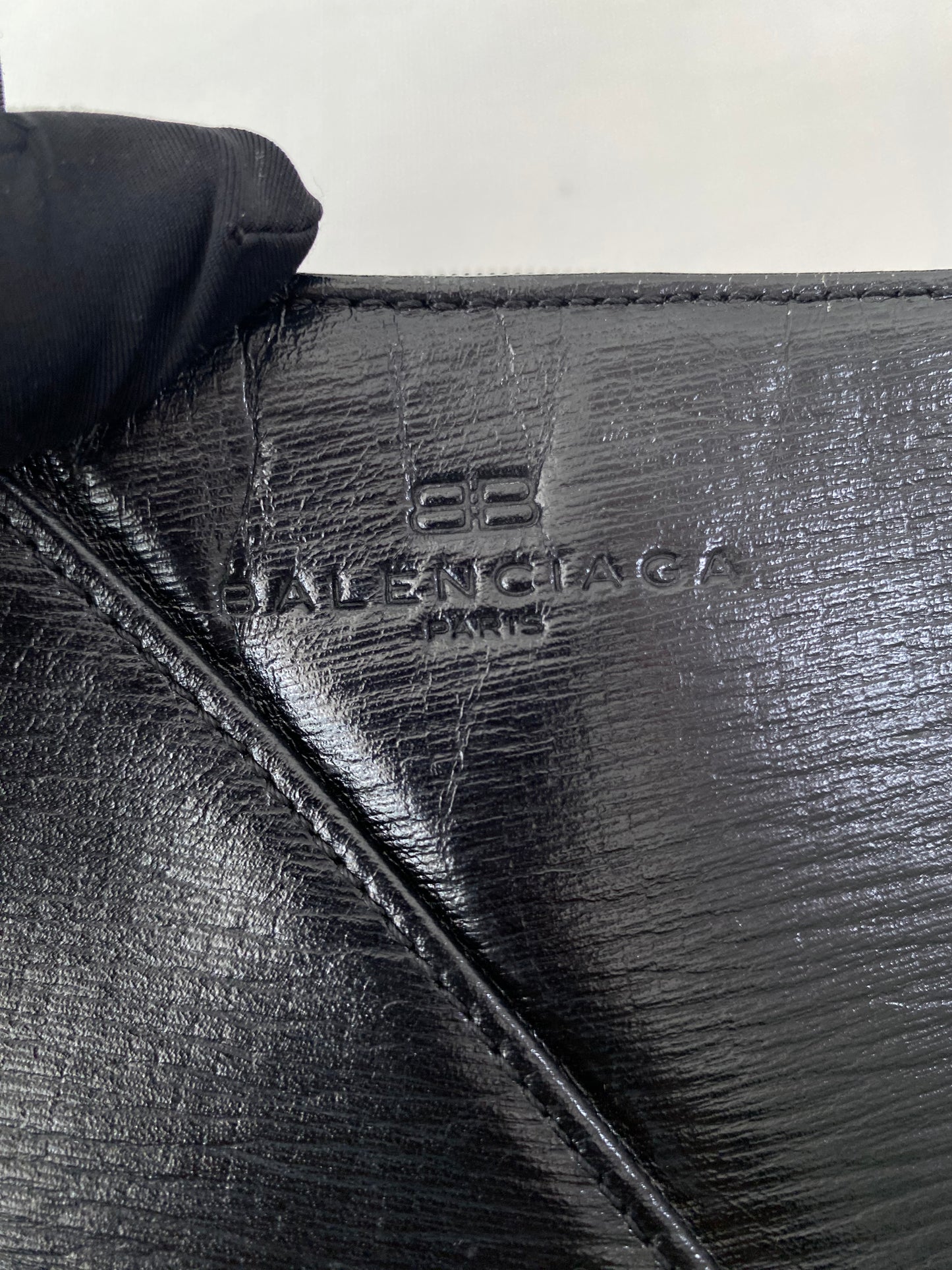 Balenciaga Black Leather Handbag