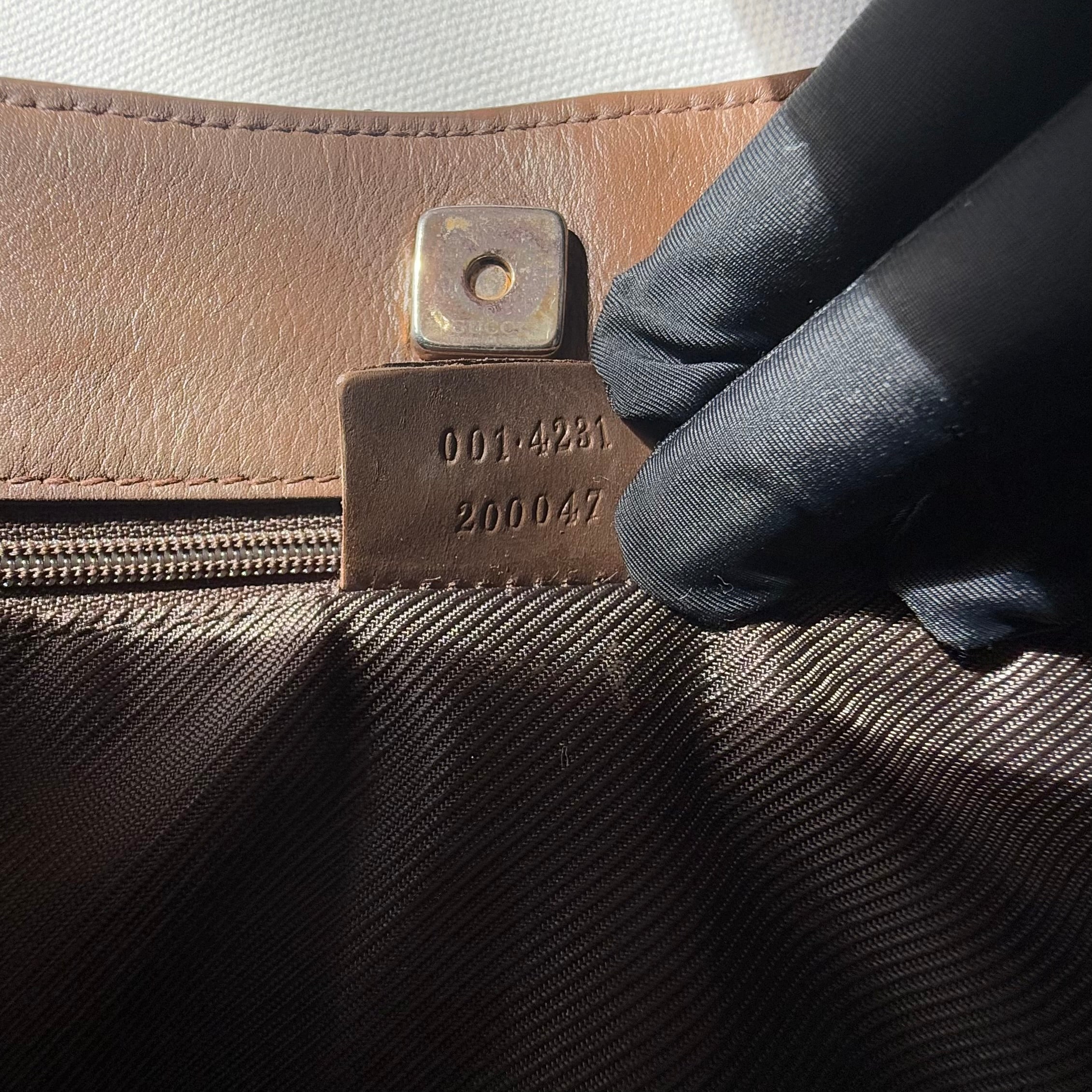 Gucci GG Brown Canvas Shoulder Bag