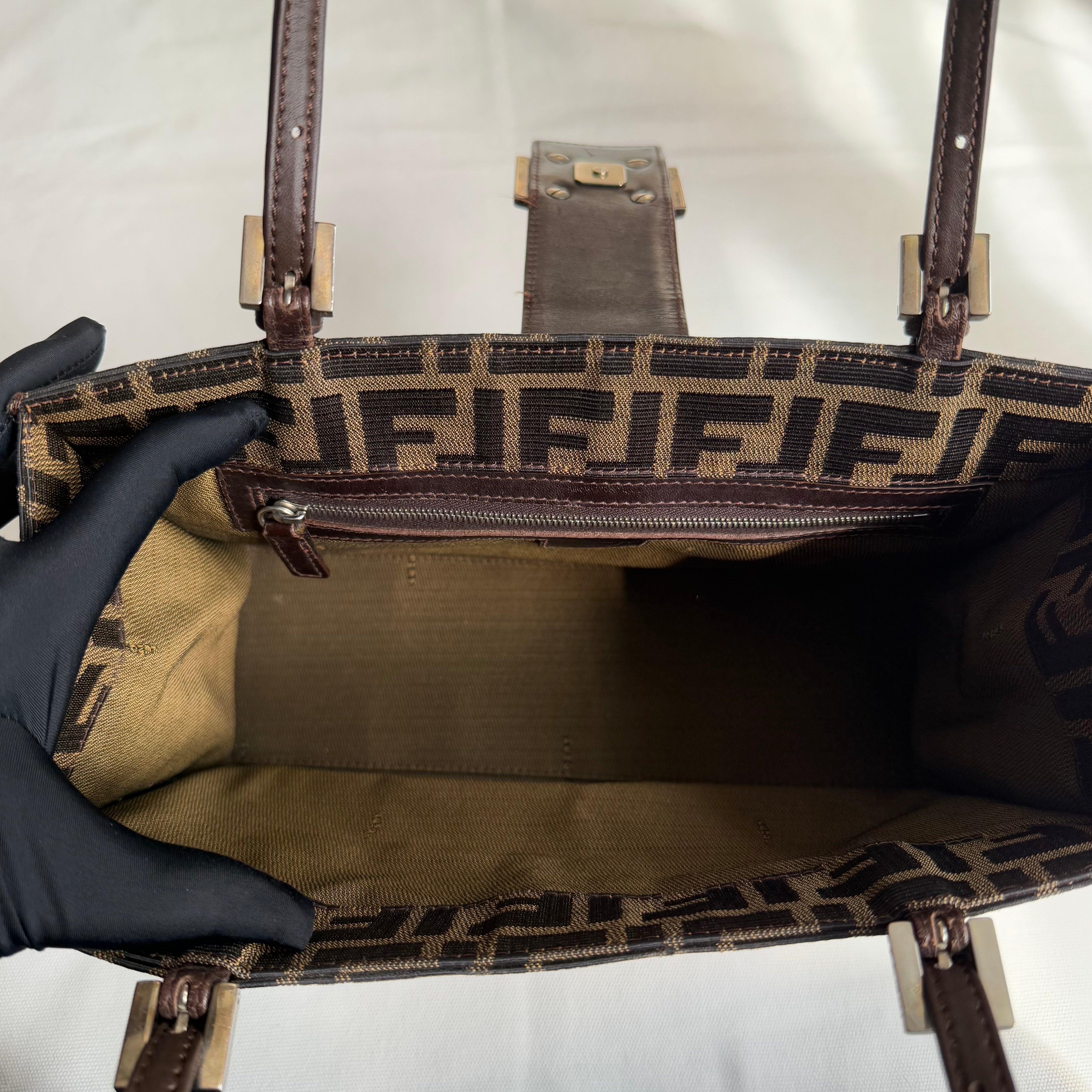 Fendi FF Monogram Baguette Tote Bag