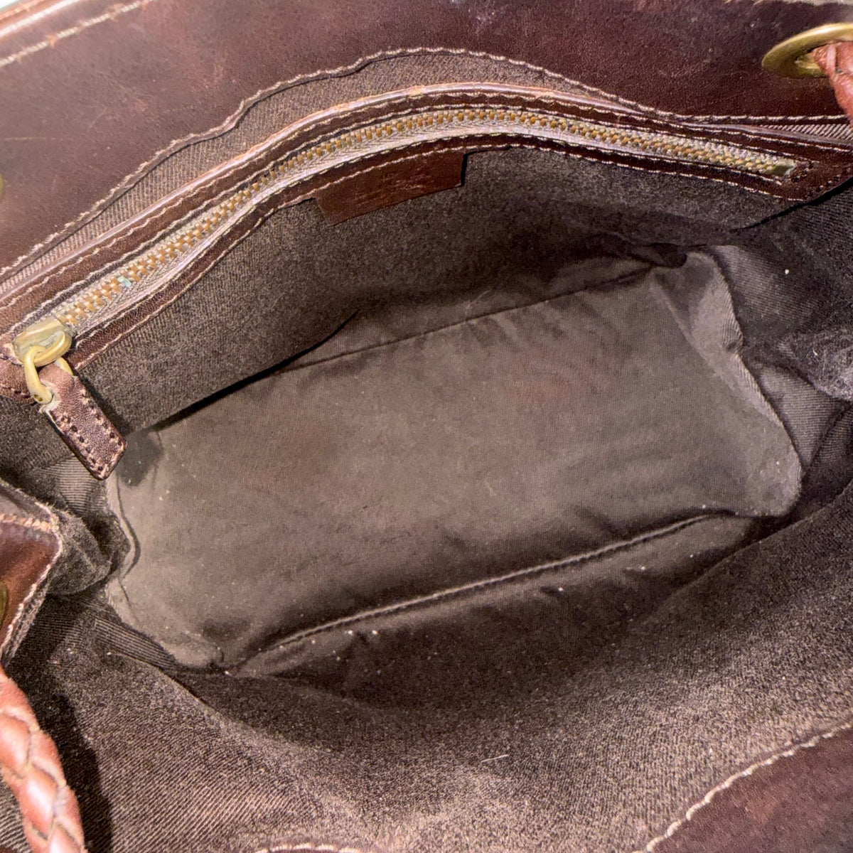 Gucci GG Brown Monogram Bucket Bag