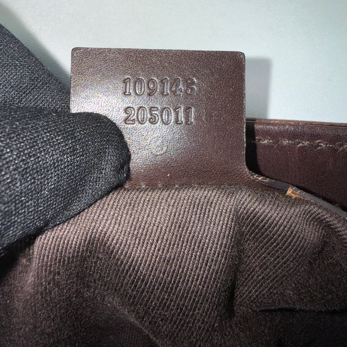 Gucci GG Brown Monogram Bucket Bag