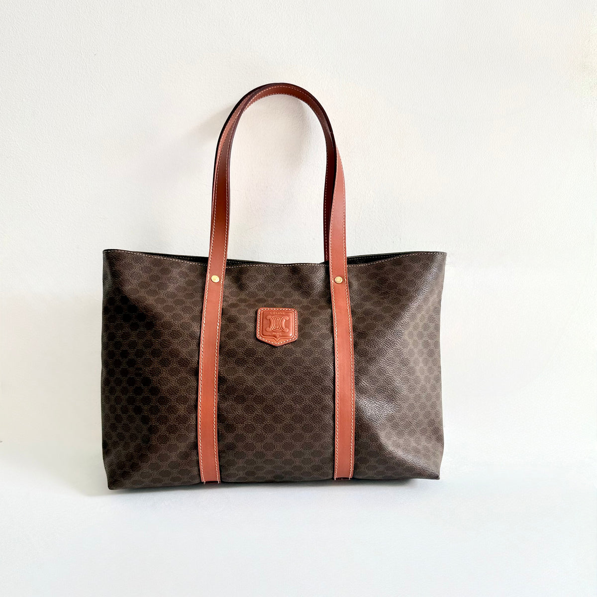 Celine Macadam Coated Canvas Tote Bag