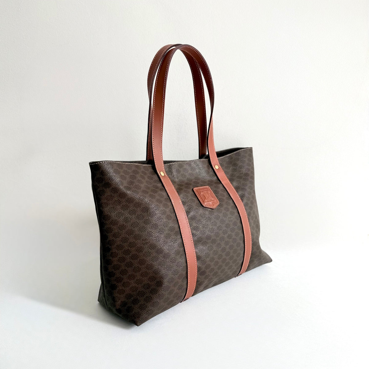 Celine Macadam Coated Canvas Tote Bag