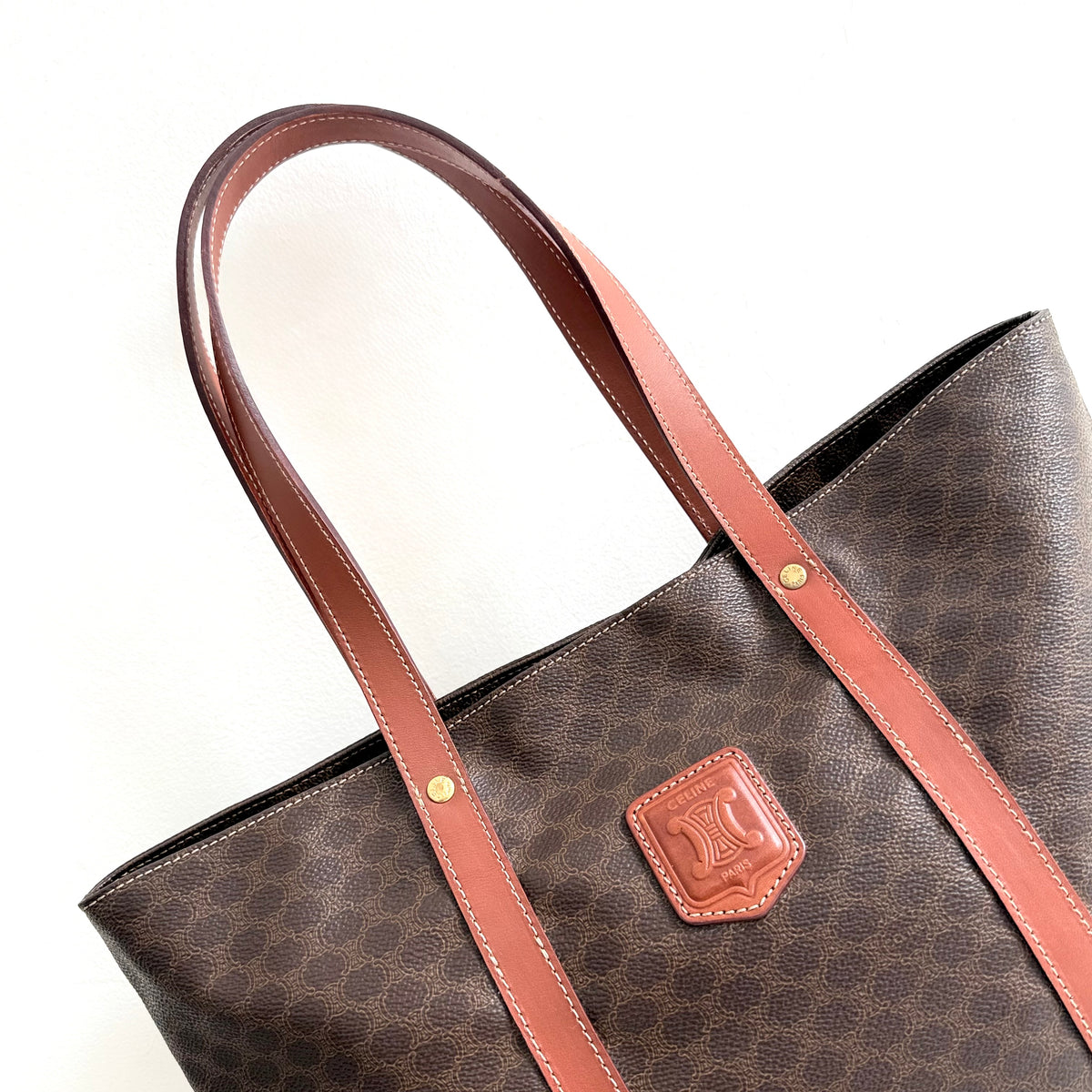 Celine Macadam Coated Canvas Tote Bag