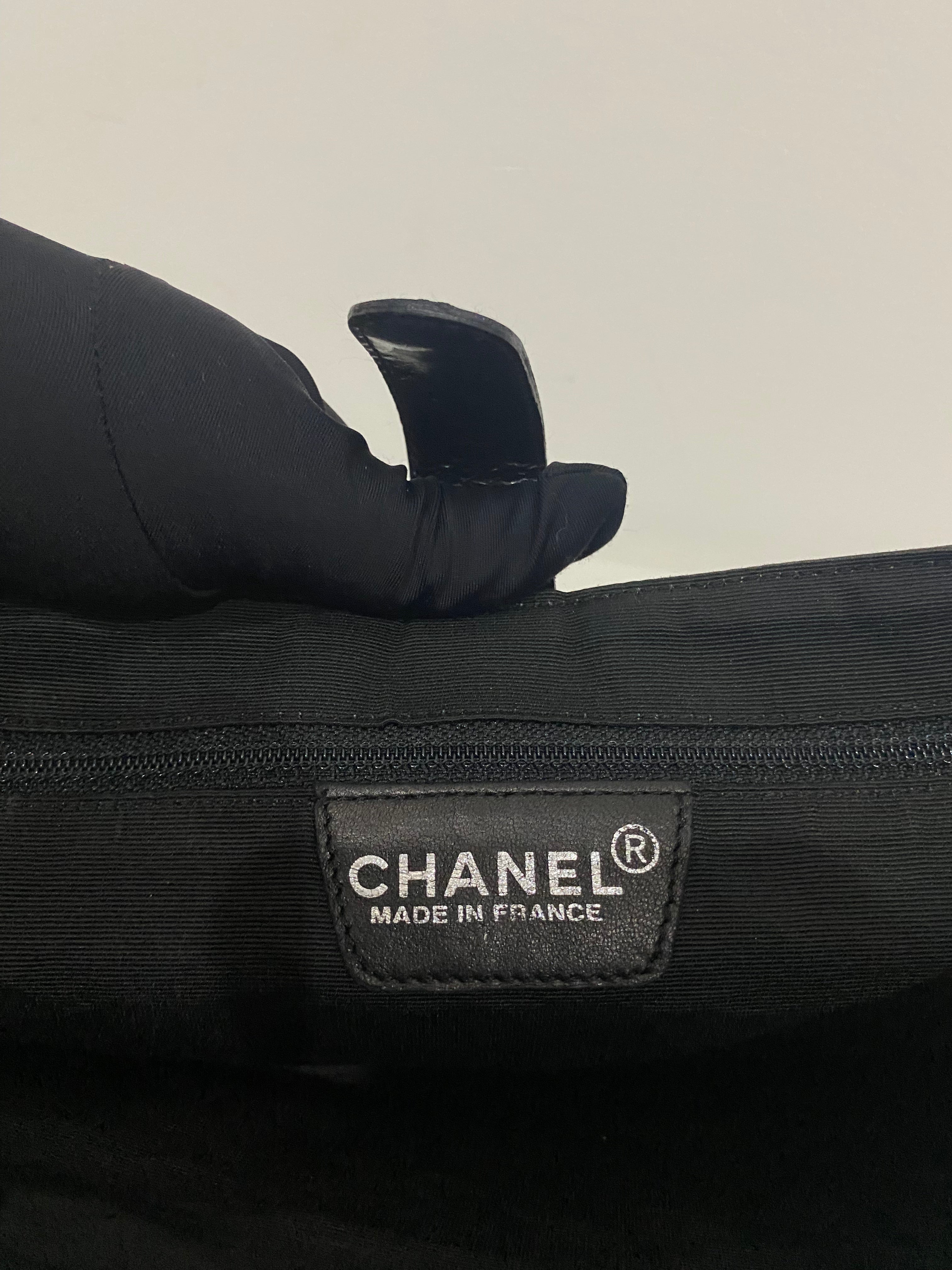 Chanel Vintage Fringe CC Tote Quilted Printed Canvas