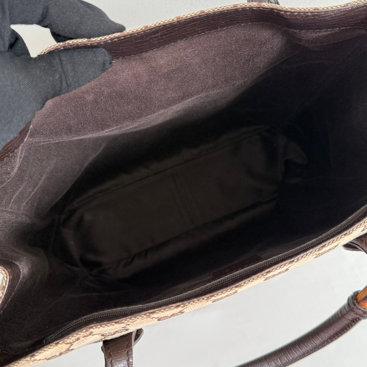 Gucci GG Canvas Bamboo Tote Bag