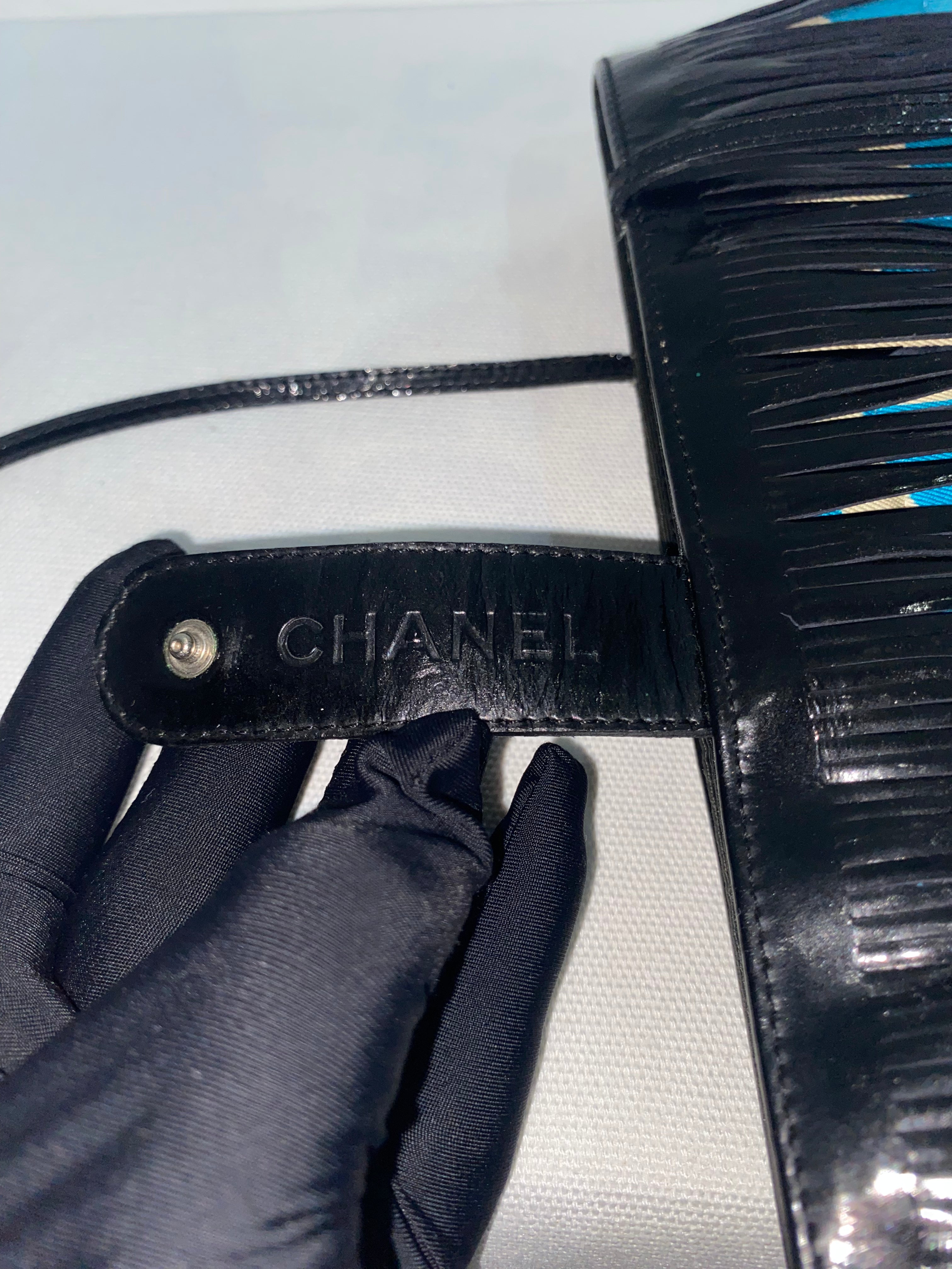 Chanel Vintage Fringe CC Tote Quilted Printed Canvas